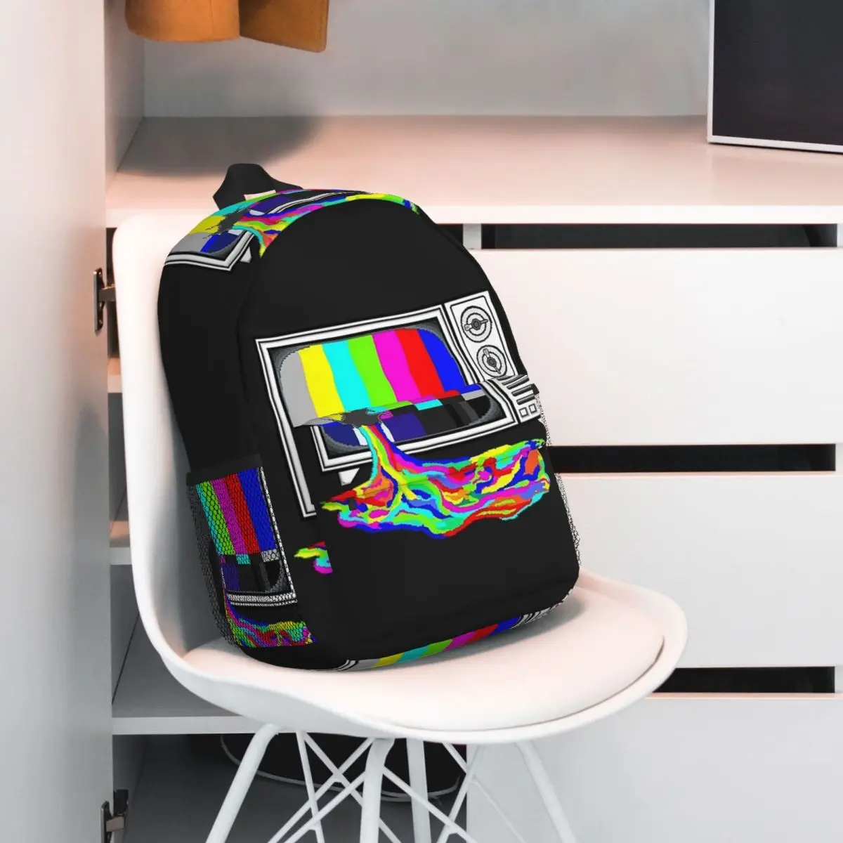 Cartoon TV Bars Signal Error Backpack Student BookBag Children School Bag Laptop Shoulder Bags for Men Women
Cartoon TV Bars Signal Error Backpack Student BookBag Children School Bag Laptop Shoulder Bags for Men Women