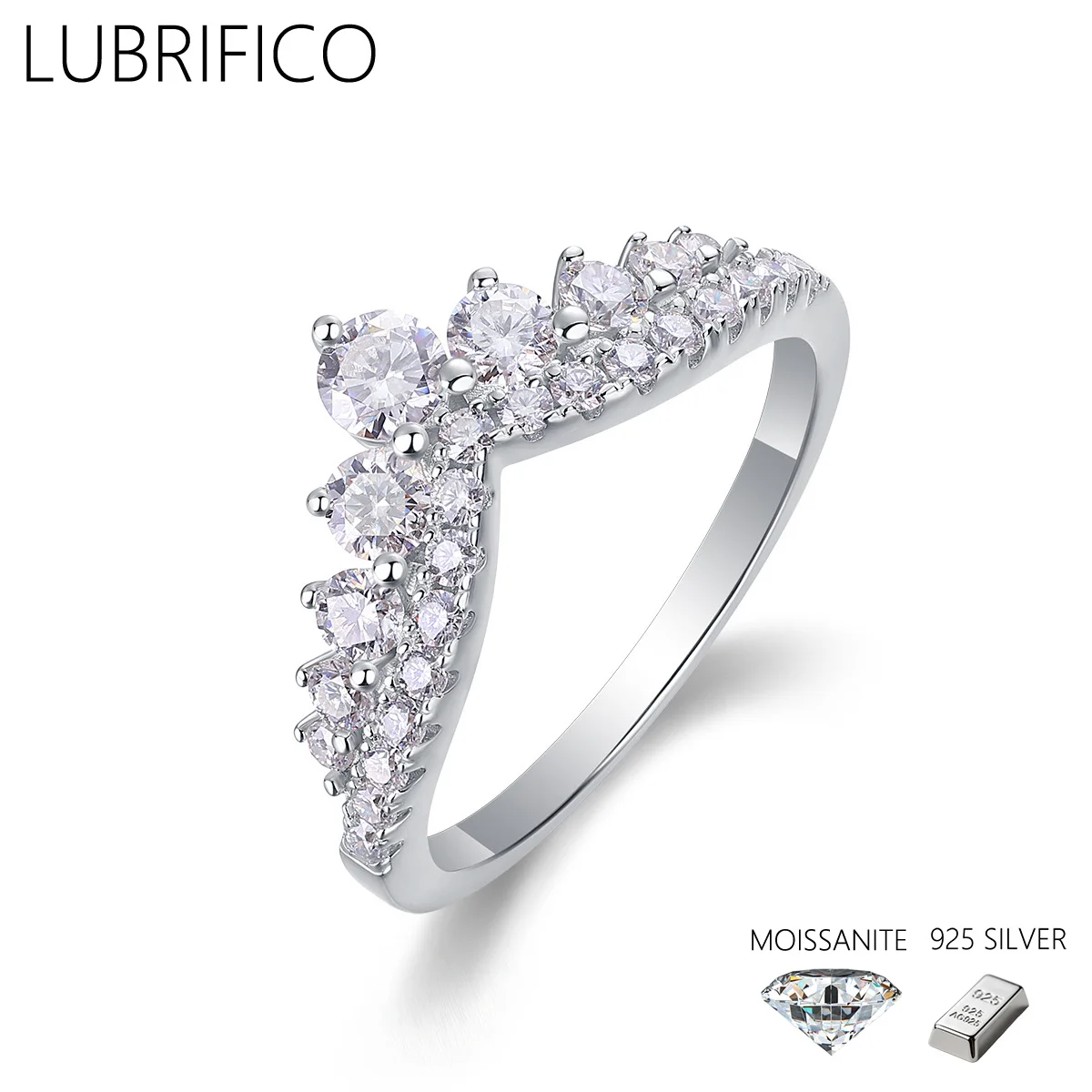 3.2mm D Color Moissanite V Shape Ring 925 Sterling Silver Lab Diamond Eternity Band Engagement Wedding Rings For Women
3.2mm D Color Moissanite V Shape Ring 925 Sterling Silver Lab Diamond Eternity Band Engagement Wedding Rings For Women