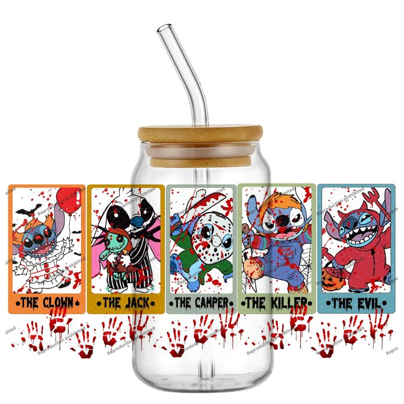 Cute Stitch Cos Halloween Horror Movie Cute Killer Original Design 16oz UV DTF 3D New Sticker Decals Glass Can Cup Craft Gift
Cute Stitch Cos Halloween Horror Movie Cute Killer Original Design 16oz UV DTF 3D New Sticker Decals Glass Can Cup Craft Gift