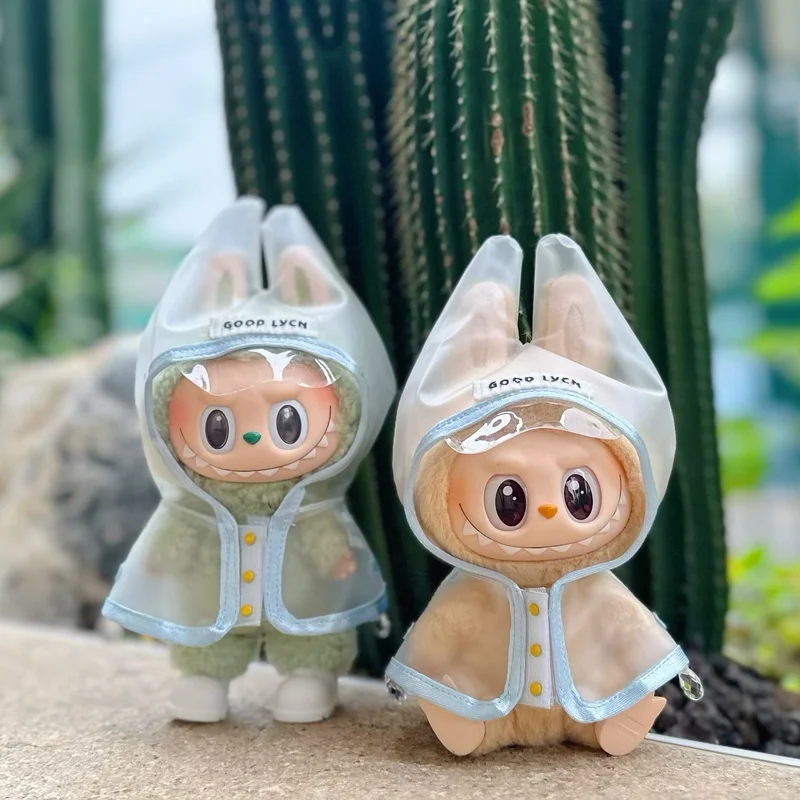 Transparent Raincoat First Second And Third Generation 15cm 17cm Pendant Labubu Only Clothes And No Dolls 
Transparent Raincoat First Second And Third Generation 15cm 17cm Pendant Labubu Only Clothes And No Dolls