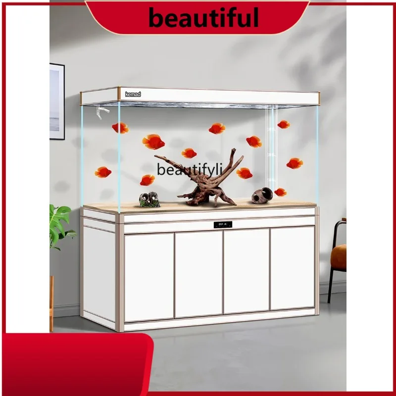 Smart Super White Fish Tank Aquarium Living Room Glass Floor Large Ecological Bottom Filter Dragon Fish Tank H 
Smart Super White Fish Tank Aquarium Living Room Glass Floor Large Ecological Bottom Filter Dragon Fish Tank H