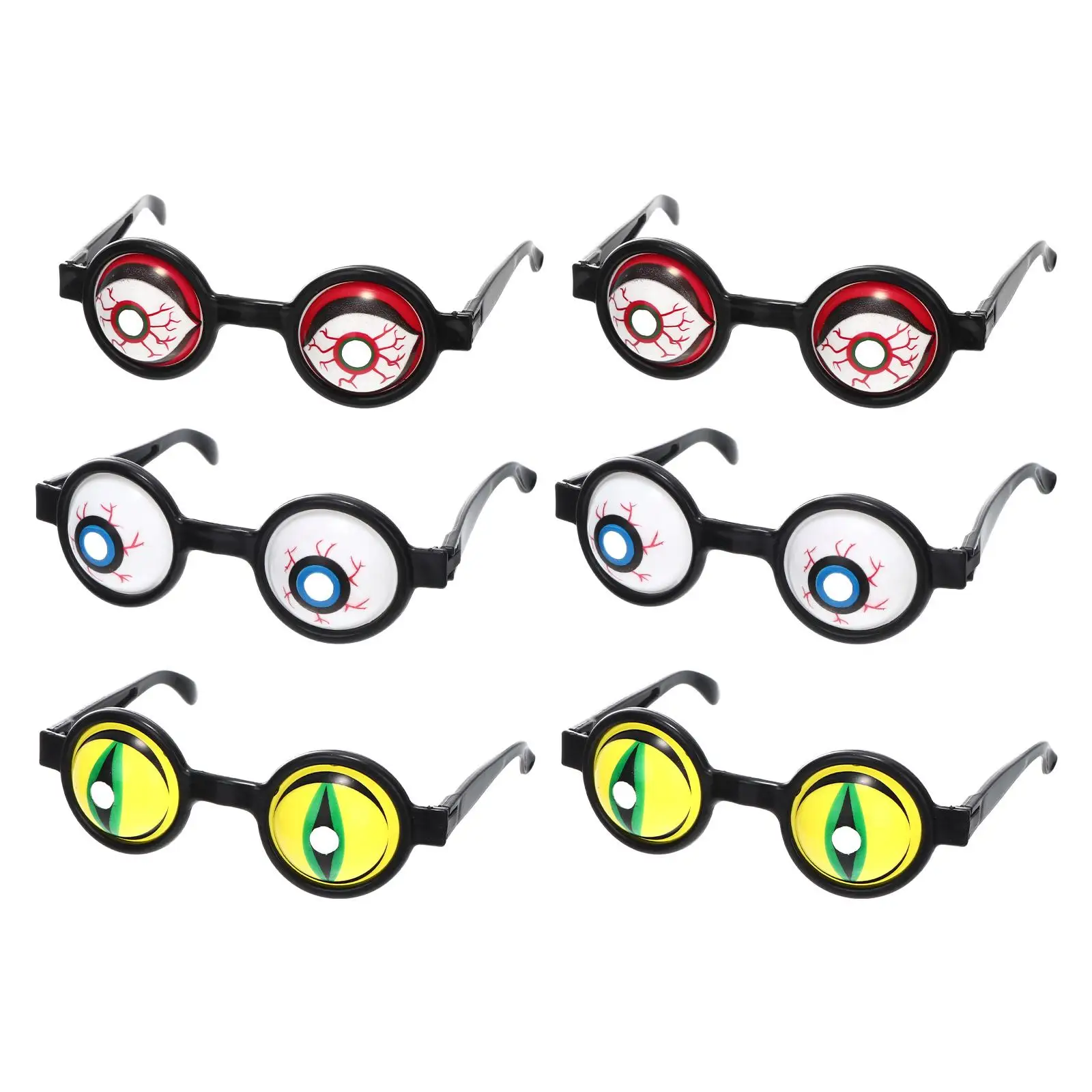 6 Pcs Horror Glasses for Halloween Scary Eyewear Convex Lens Costume Accessories Novelty Plastic Props Lightweight Comfortable
6 Pcs Horror Glasses for Halloween Scary Eyewear Convex Lens Costume Accessories Novelty Plastic Props Lightweight Comfortable