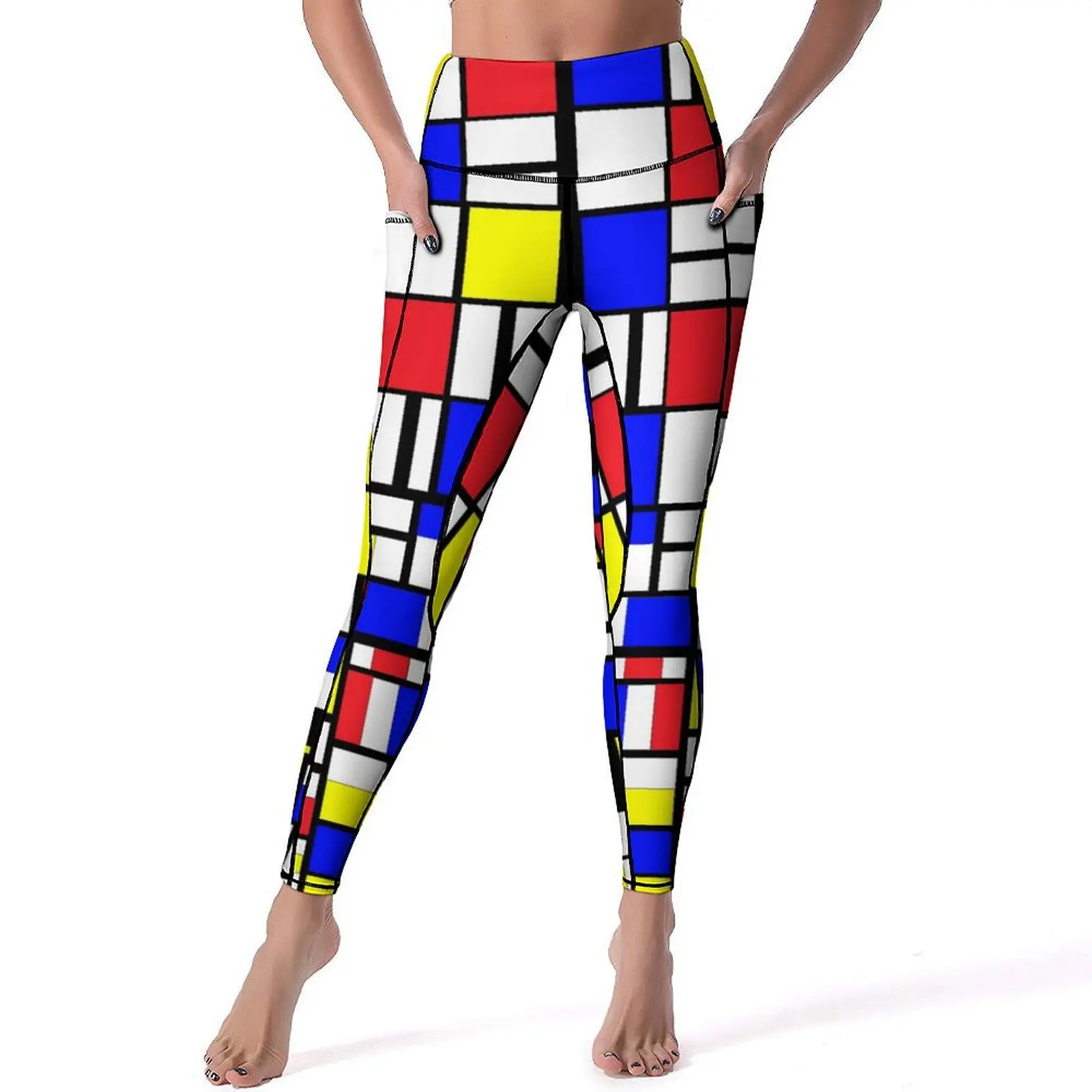 Vintage Geometric Yoga Pants Sexy Mondrian Style Pattern Leggings High Waist Fitness Leggins Women Elegant Stretch Sports Tights
Vintage Geometric Yoga Pants Sexy Mondrian Style Pattern Leggings High Waist Fitness Leggins Women Elegant Stretch Sports Tights