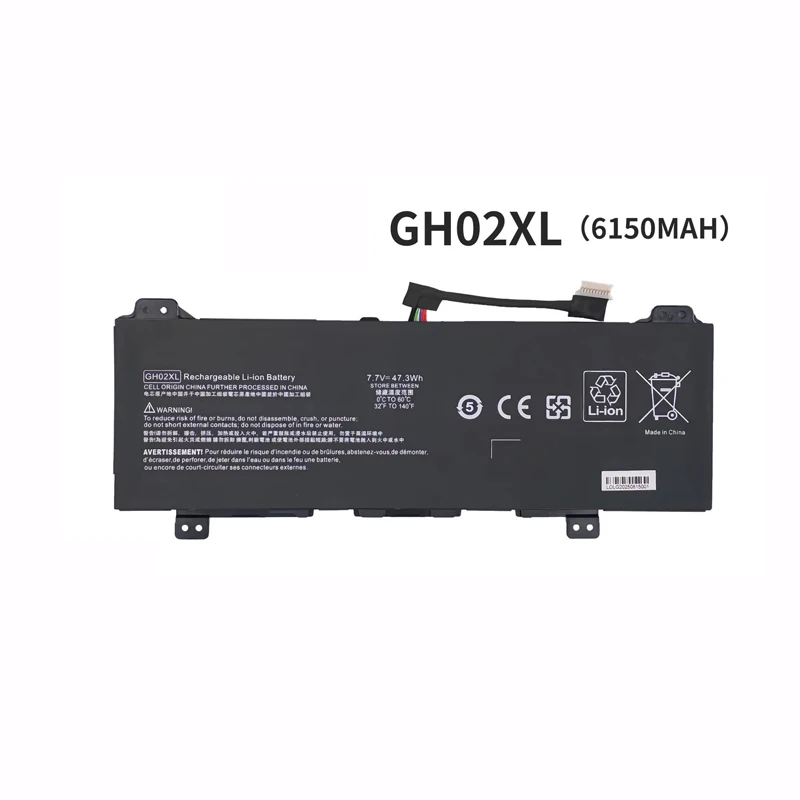 GH02XL Laptop Battery for HP Chromebook 14A-NA000 NA0010CA NA0010DS NA0010NR HSTNN-OB1Y DB9M IB9C UB7V L75783-005 7.7V 47.3Wh
GH02XL Laptop Battery for HP Chromebook 14A-NA000 NA0010CA NA0010DS NA0010NR HSTNN-OB1Y DB9M IB9C UB7V L75783-005 7.7V 47.3Wh