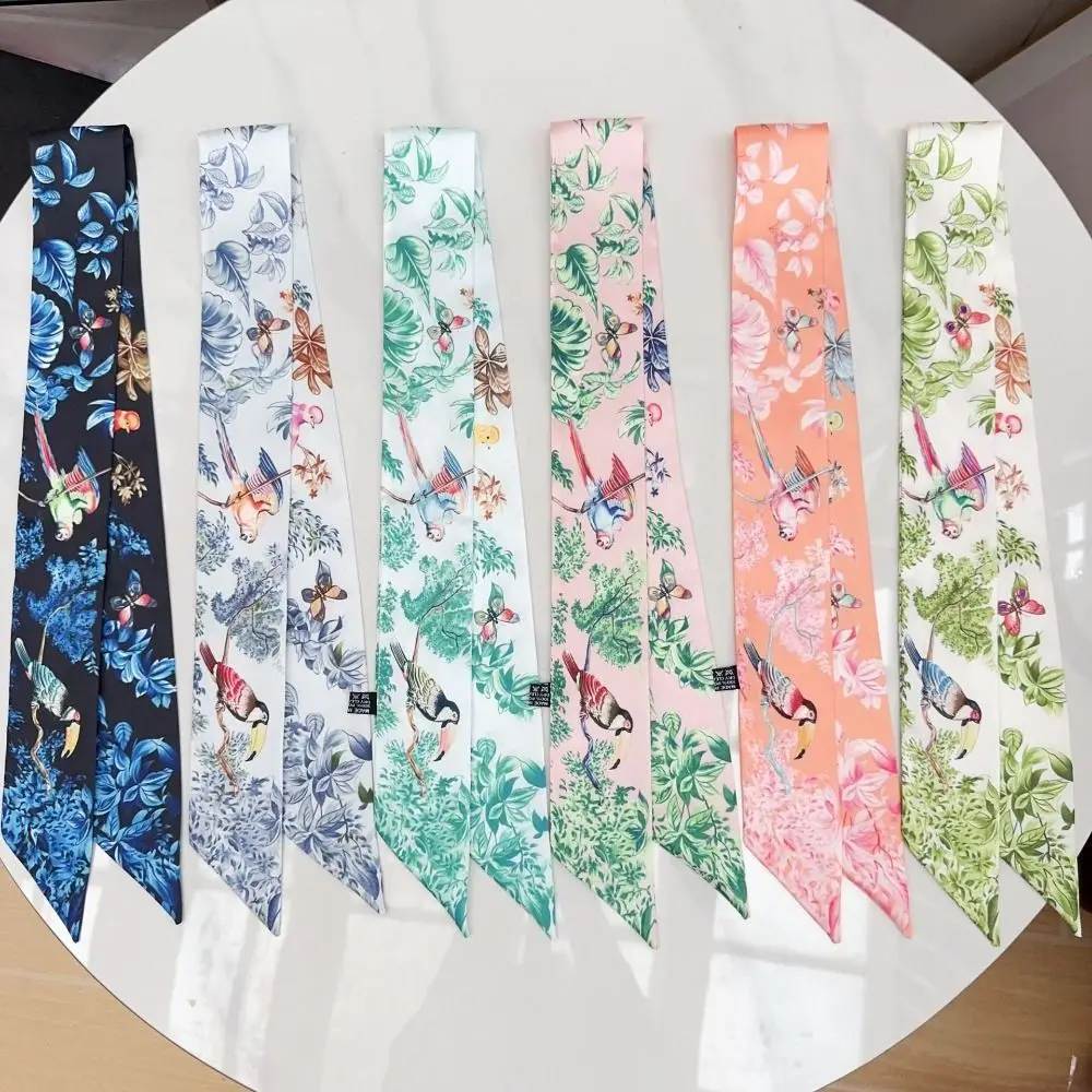 Fashion Jungle Parrot Print Women Scarf Silk Material High-end Feel Silk Scarf Narrow Long Versatile Hair Band Neckwear
Fashion Jungle Parrot Print Women Scarf Silk Material High-end Feel Silk Scarf Narrow Long Versatile Hair Band Neckwear