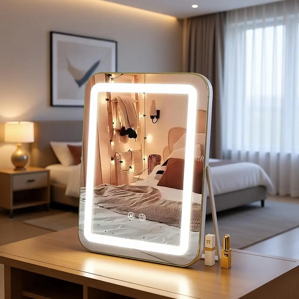 Зеркало для макияжа с LED-подсветкой 14,5 дюймов, 3 режима затемнения и поворот на 360 градусов ° Поворотное крепление для использования в косметике и спальне
Зеркало для макияжа с LED-подсветкой 14,5 дюймов, 3 режима затемнения и поворот на 360 градусов ° Поворотное крепление для использования в косметике и спальне