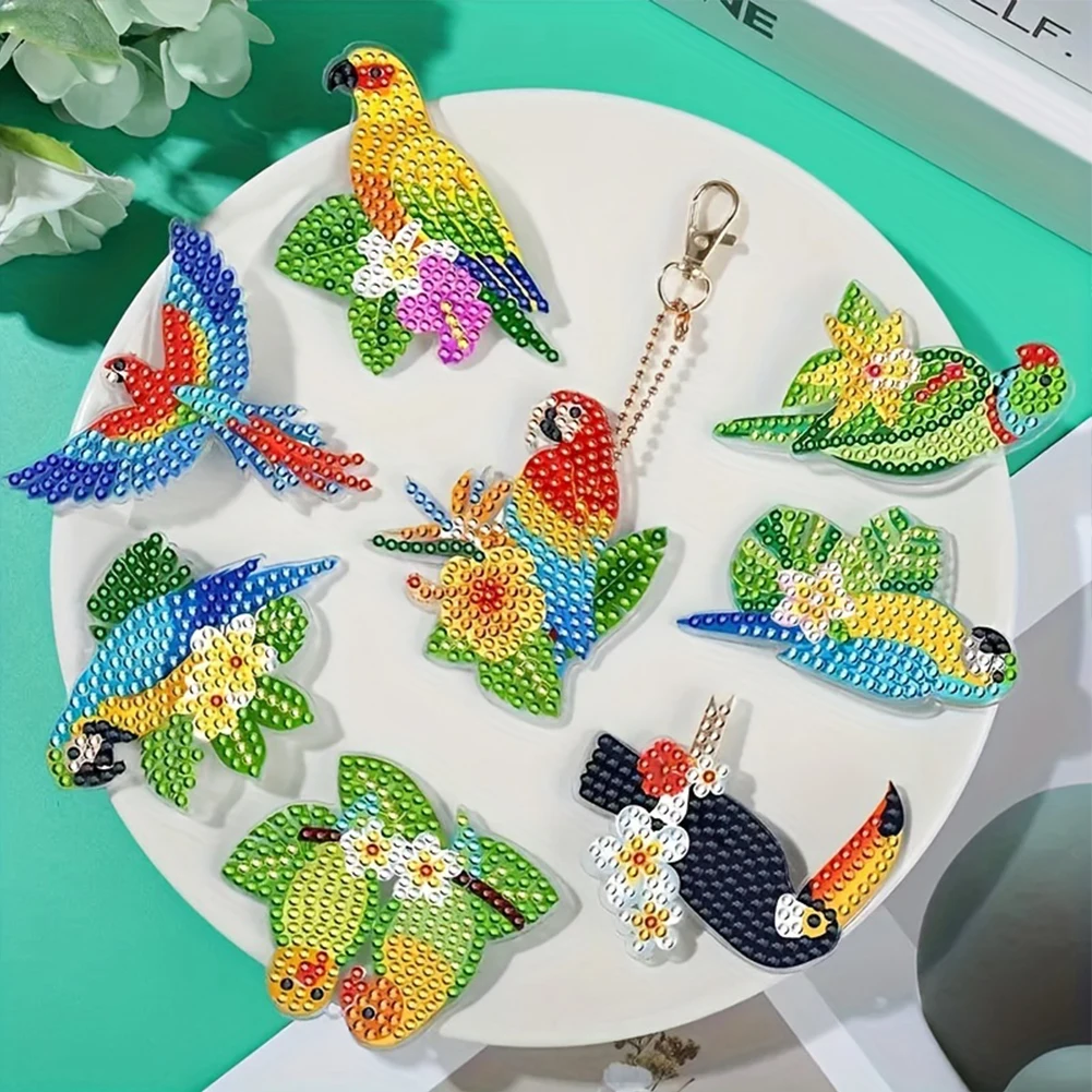 10Pcs Double Sided Animal Full Drill Keyring Rhinestone Painting Keychain Pendant for Zipper Charm and Bag Charms
10Pcs Double Sided Animal Full Drill Keyring Rhinestone Painting Keychain Pendant for Zipper Charm and Bag Charms