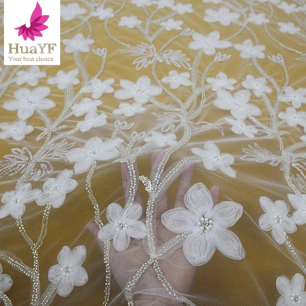1 Yard Hot sale White 3D Coiling Embroidery Beads Lace Fabric For Wedding Dress HY2367-4
1 Yard Hot sale White 3D Coiling Embroidery Beads Lace Fabric For Wedding Dress HY2367-4