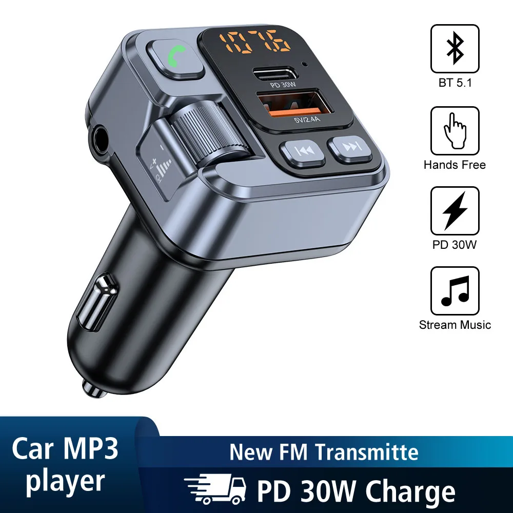 Автомобильный Bluetooth-приемник PD USB-C Быстрое зарядное устройство Bluetooth 5.1 FM-передатчик 30 Вт 3,5 мм Aux Handsfree Автомобильный MP3-стерео Музыкальный плеер
Автомобильный Bluetooth-приемник PD USB-C Быстрое зарядное устройство Bluetooth 5.1 FM-передатчик 30 Вт 3,5 мм Aux Handsfree Автомобильный MP3-стерео Музыкальный плеер
