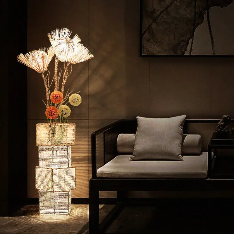 Japanese Style LED Floor Lamp Glass Light Bedroom Tatami Study Room Rattan Modern Floor Lamps Home Fixtures 90-260V
Japanese Style LED Floor Lamp Glass Light Bedroom Tatami Study Room Rattan Modern Floor Lamps Home Fixtures 90-260V