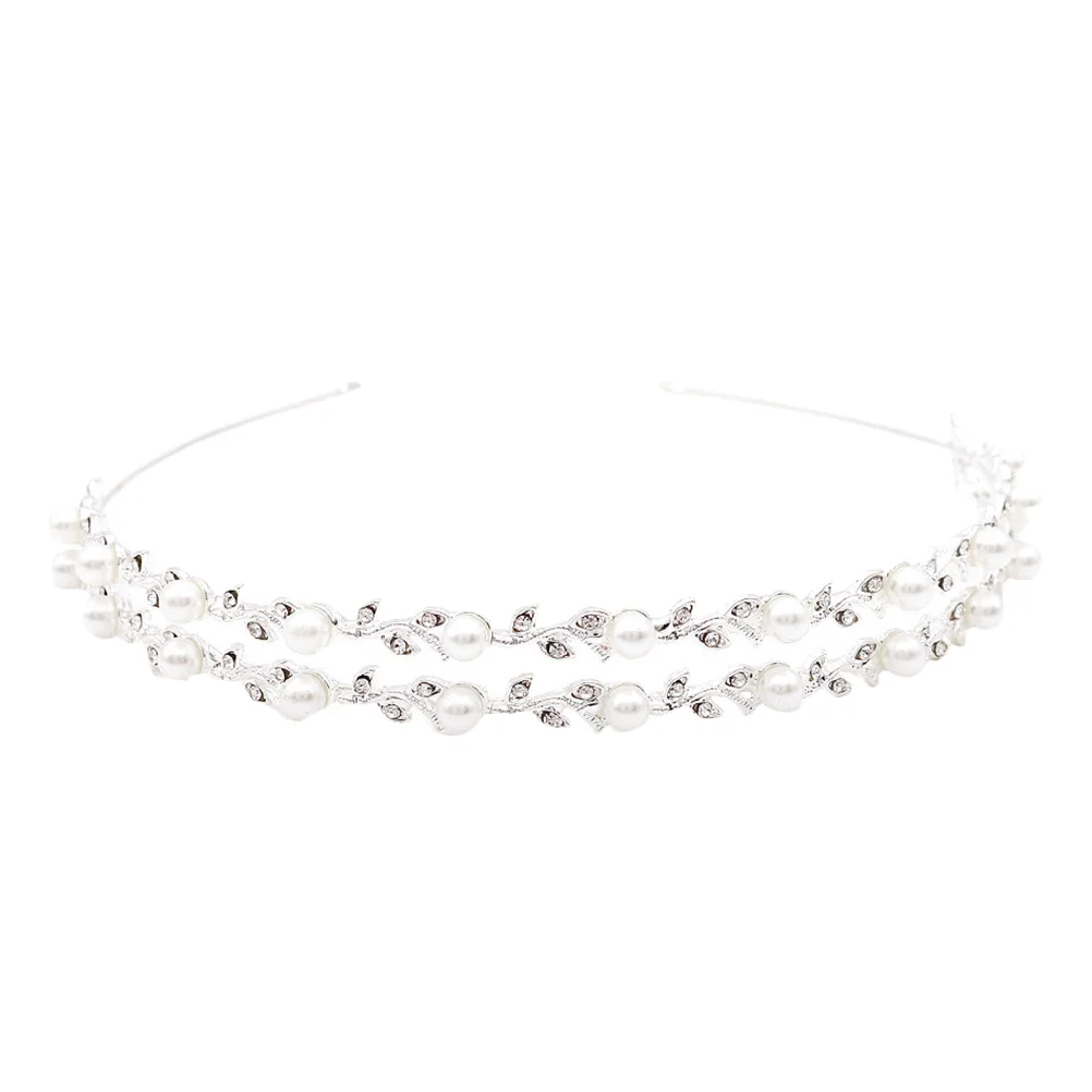 Bride Wedding Headband Hair Decoration Silver Ear Excellent Workmanship Zinc Alloy Rhinestone Shining Double Layer
Bride Wedding Headband Hair Decoration Silver Ear Excellent Workmanship Zinc Alloy Rhinestone Shining Double Layer