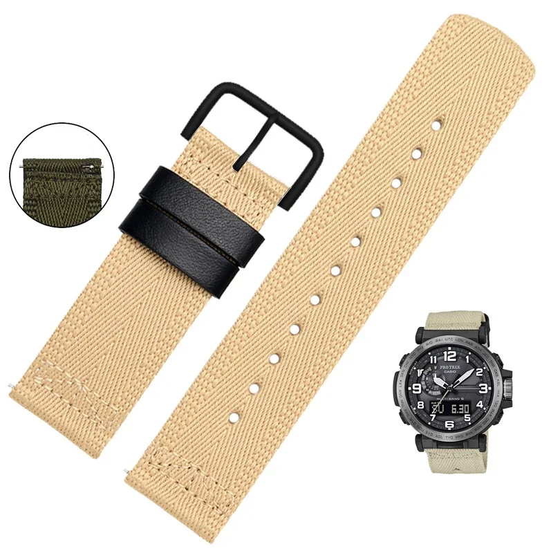 For Casio PRG-600YB PRG-650 PRW-6600 GA2000 Nylon Strap Waterproof Wristwatch Band Bracelet Nylon Watch Band longer Strap 24mm
For Casio PRG-600YB PRG-650 PRW-6600 GA2000 Nylon Strap Waterproof Wristwatch Band Bracelet Nylon Watch Band longer Strap 24mm