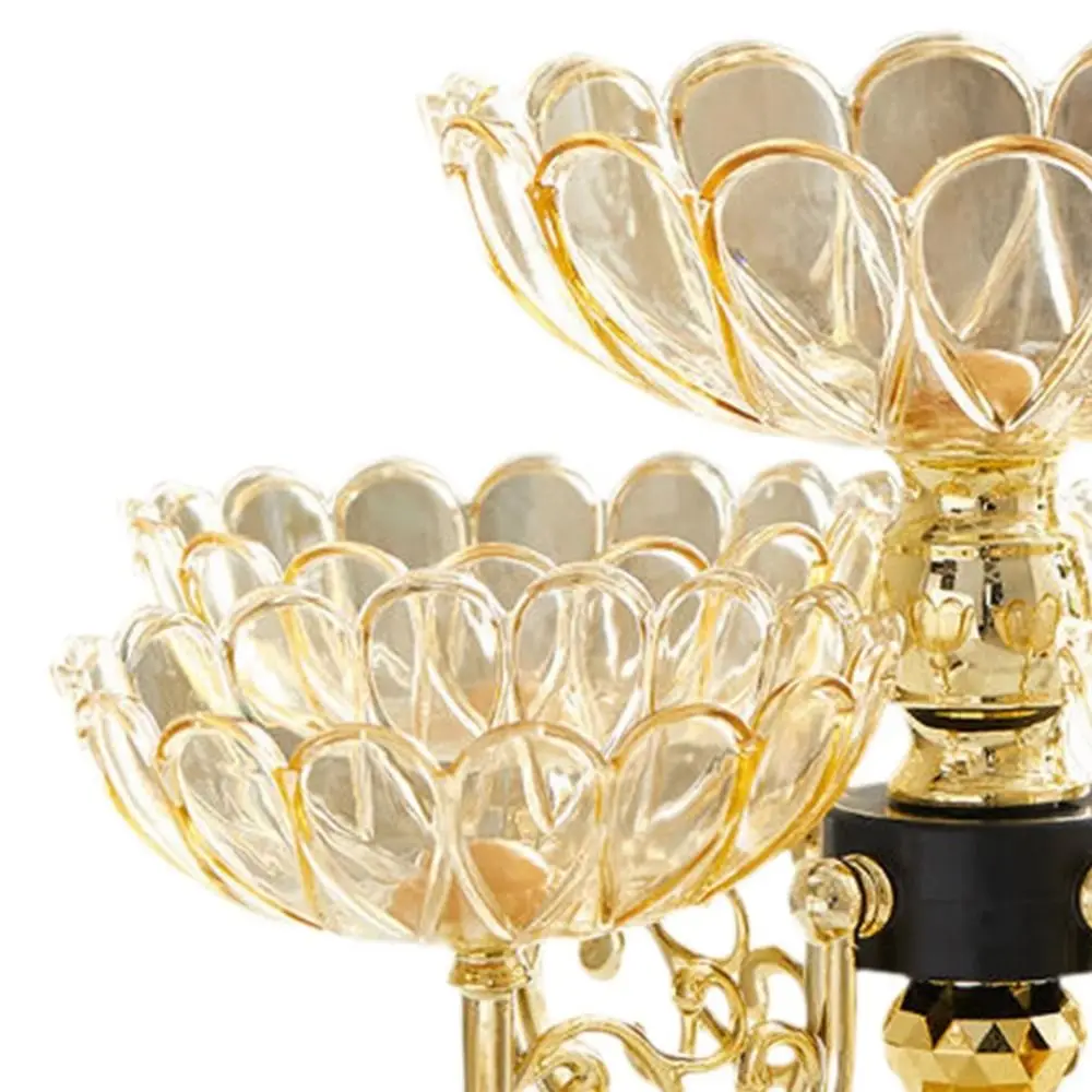 Elegant Rotating Snack Serving Tray Flower Shaped Light Luxury Snack Dessert Plate Multi-Layered Divided Serving
Elegant Rotating Snack Serving Tray Flower Shaped Light Luxury Snack Dessert Plate Multi-Layered Divided Serving