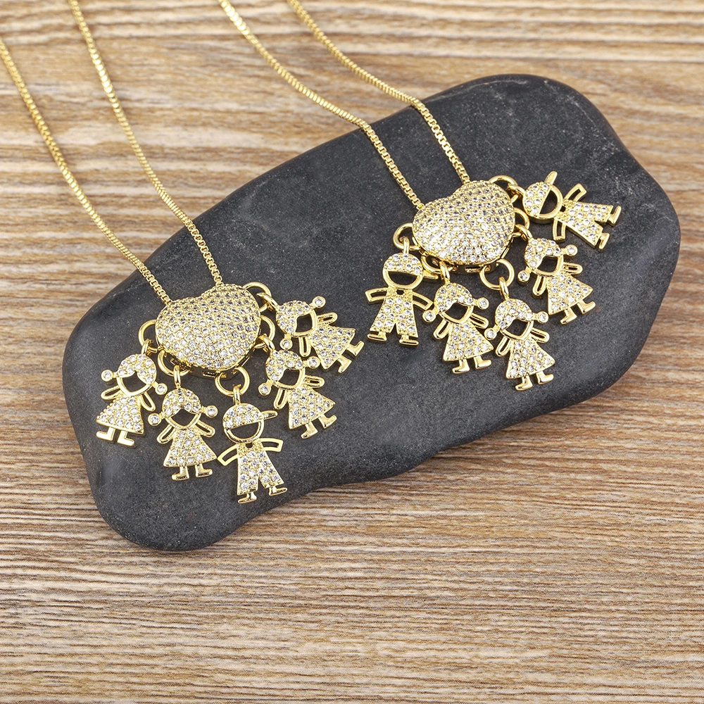 Nidin Fashion Romantic Love Heart Boy Girl Crystal Zircon Pendant Necklaces Women Mom Gold Color Chain Choker Jewelry Gift
Nidin Fashion Romantic Love Heart Boy Girl Crystal Zircon Pendant Necklaces Women Mom Gold Color Chain Choker Jewelry Gift