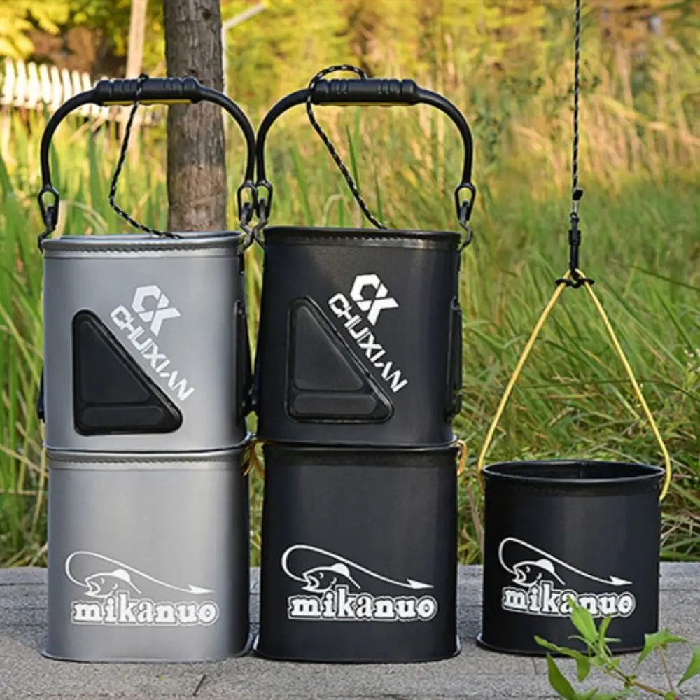 Foldable Fishing Bucket with Rope/Handle EVA Thick Live Fish Bucket Multifunction Waterproof Fishing Bait Bucket Fishing Bag
Foldable Fishing Bucket with Rope/Handle EVA Thick Live Fish Bucket Multifunction Waterproof Fishing Bait Bucket Fishing Bag