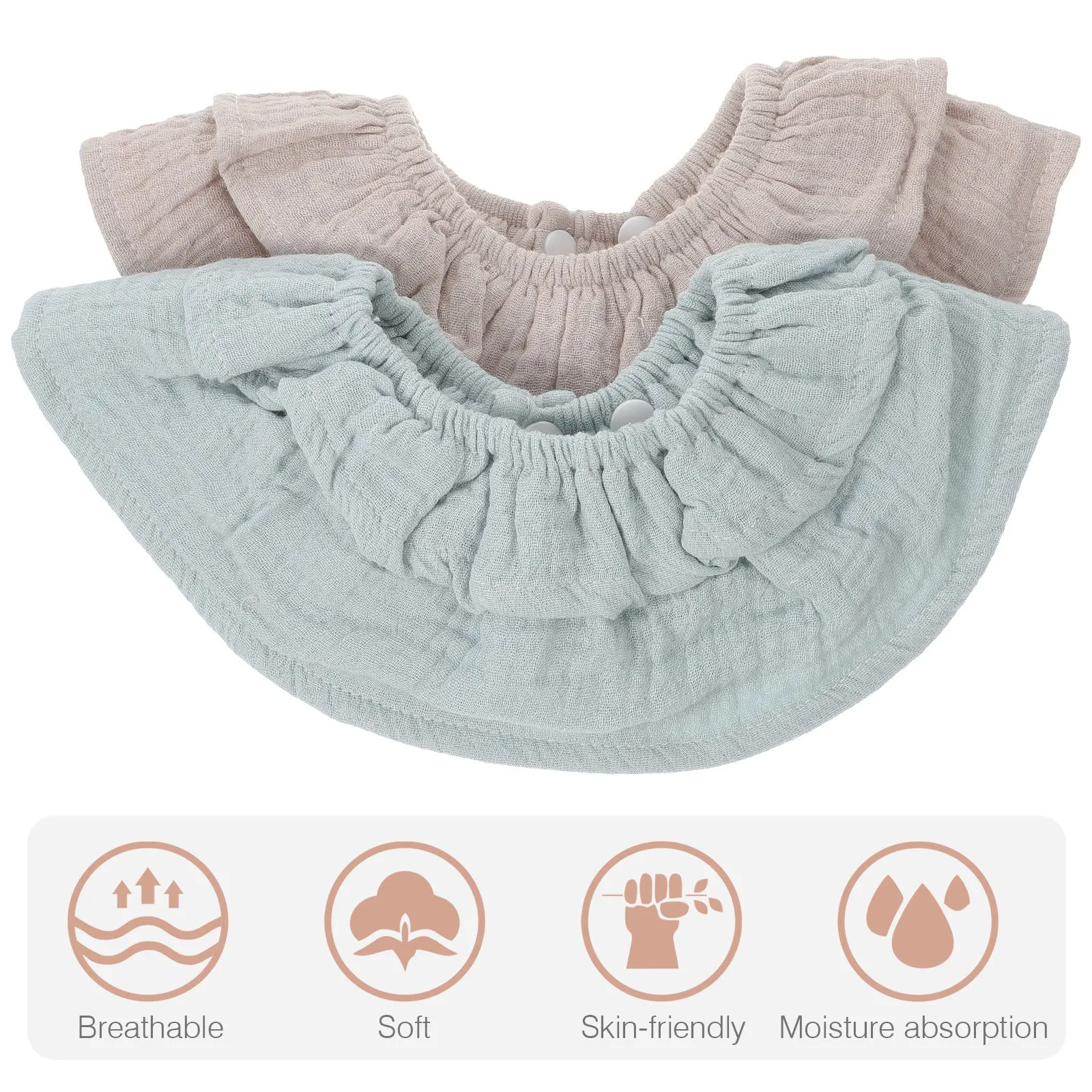 2Pcs Cotton Gauze Baby Bibs Absorbent Drooling Feeding Teething Infant Bibs Soft Toddler Clothes Protector Reusable Washable
2Pcs Cotton Gauze Baby Bibs Absorbent Drooling Feeding Teething Infant Bibs Soft Toddler Clothes Protector Reusable Washable