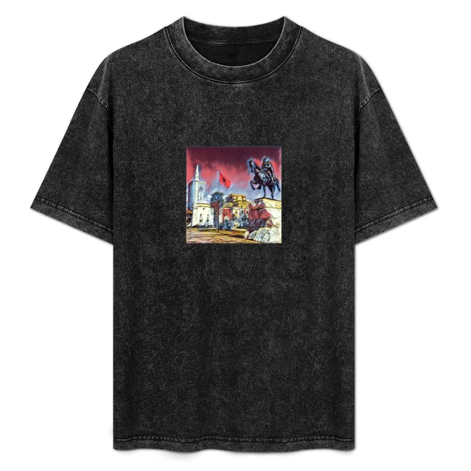 Skanderbeg, Albanian national hero, Tirana. T-Shirt Festive Simple T-Shirt
Skanderbeg, Albanian national hero, Tirana. T-Shirt Festive Simple T-Shirt
