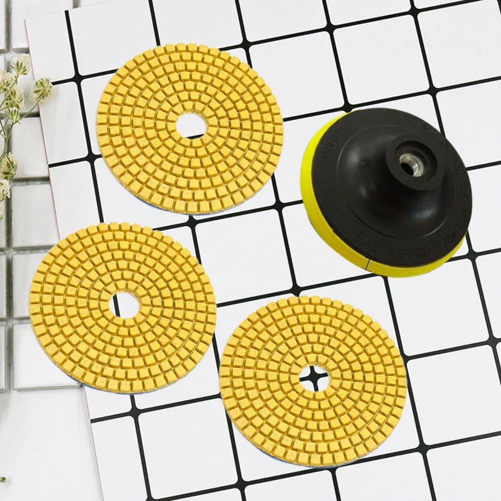 3Pcs Diamond Polishing Pads 4 Inch 300 Grits Wet Dry Backer Stick Pad for Granite Marble Stone Concrete Tile
3Pcs Diamond Polishing Pads 4 Inch 300 Grits Wet Dry Backer Stick Pad for Granite Marble Stone Concrete Tile