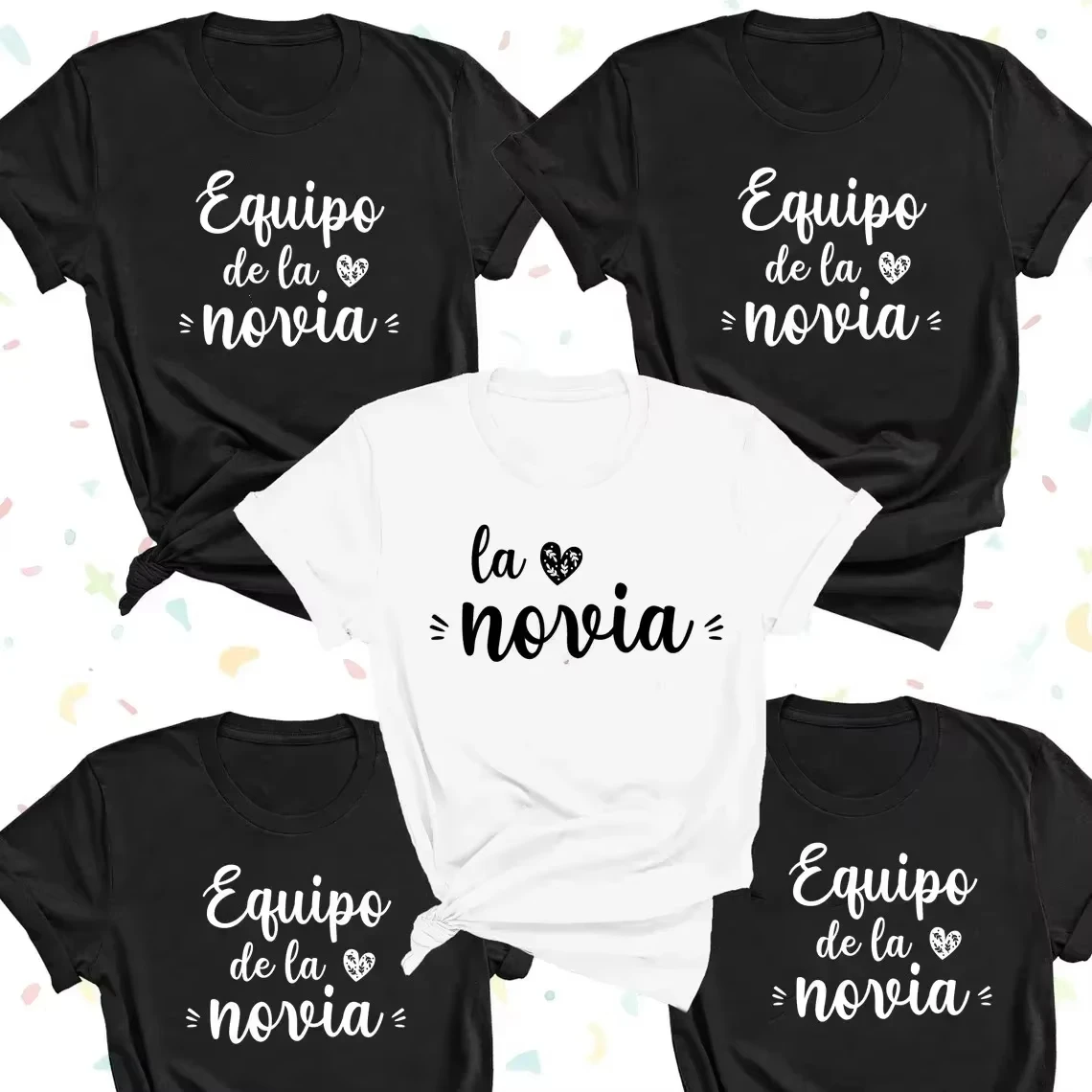 De La Novia Latina T Shir Spanish Boda Espanol Wedding T-shirt Team Bride EVJF Bachelorette Party Clothes Hen Party T Shi
De La Novia Latina T Shir Spanish Boda Espanol Wedding T-shirt Team Bride EVJF Bachelorette Party Clothes Hen Party T Shi
