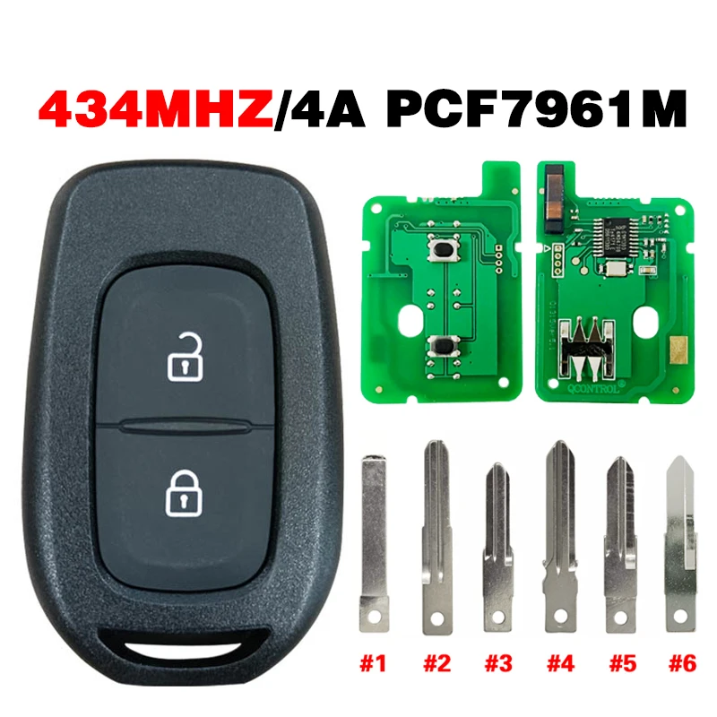 CN010058 2 Button For Re-nault Sandero Dacia Remote Control Car Key 433MHZ 4A Chip
CN010058 2 Button For Re-nault Sandero Dacia Remote Control Car Key 433MHZ 4A Chip