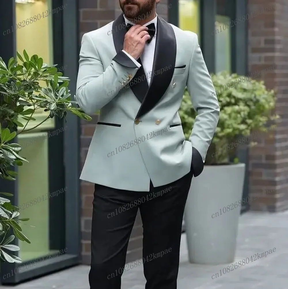 Mint Green And Black Men Suit Formal Occasion Groom Groomsman Wedding Party Prom Male Business Tuxedos 2 Piece Blazer Pants
Mint Green And Black Men Suit Formal Occasion Groom Groomsman Wedding Party Prom Male Business Tuxedos 2 Piece Blazer Pants