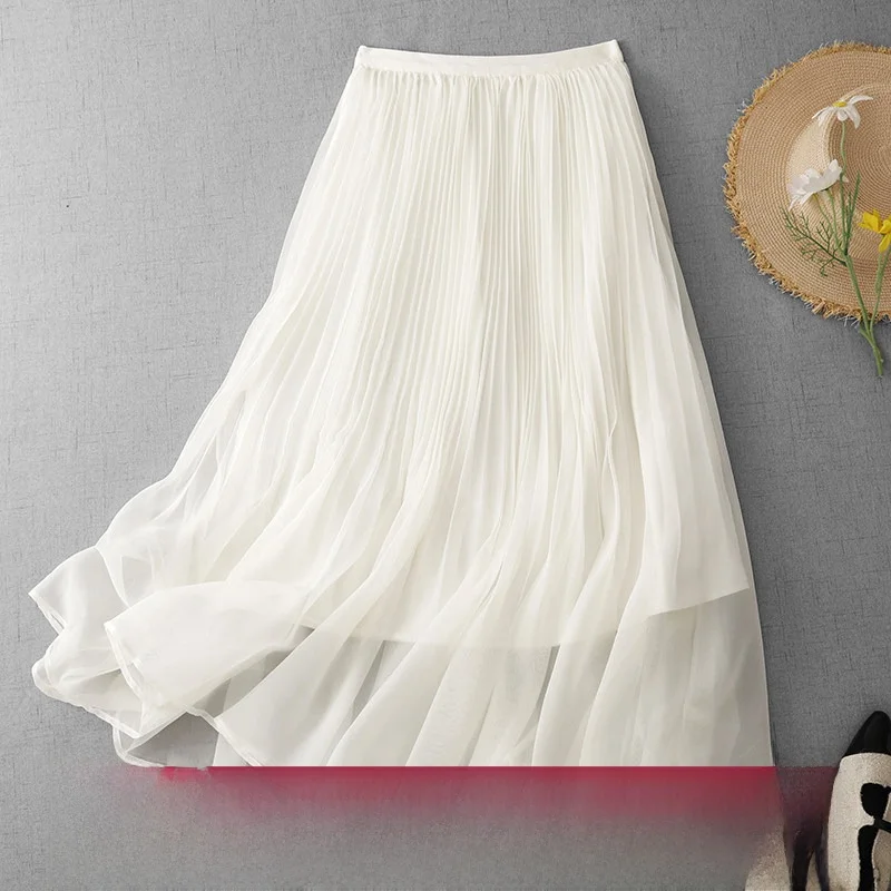 Summer Fashion Simple Loose A-Line Skirt Wide Hem Elastic Waist Color Drifting Slimming Long Skirt Casual Wear
Summer Fashion Simple Loose A-Line Skirt Wide Hem Elastic Waist Color Drifting Slimming Long Skirt Casual Wear