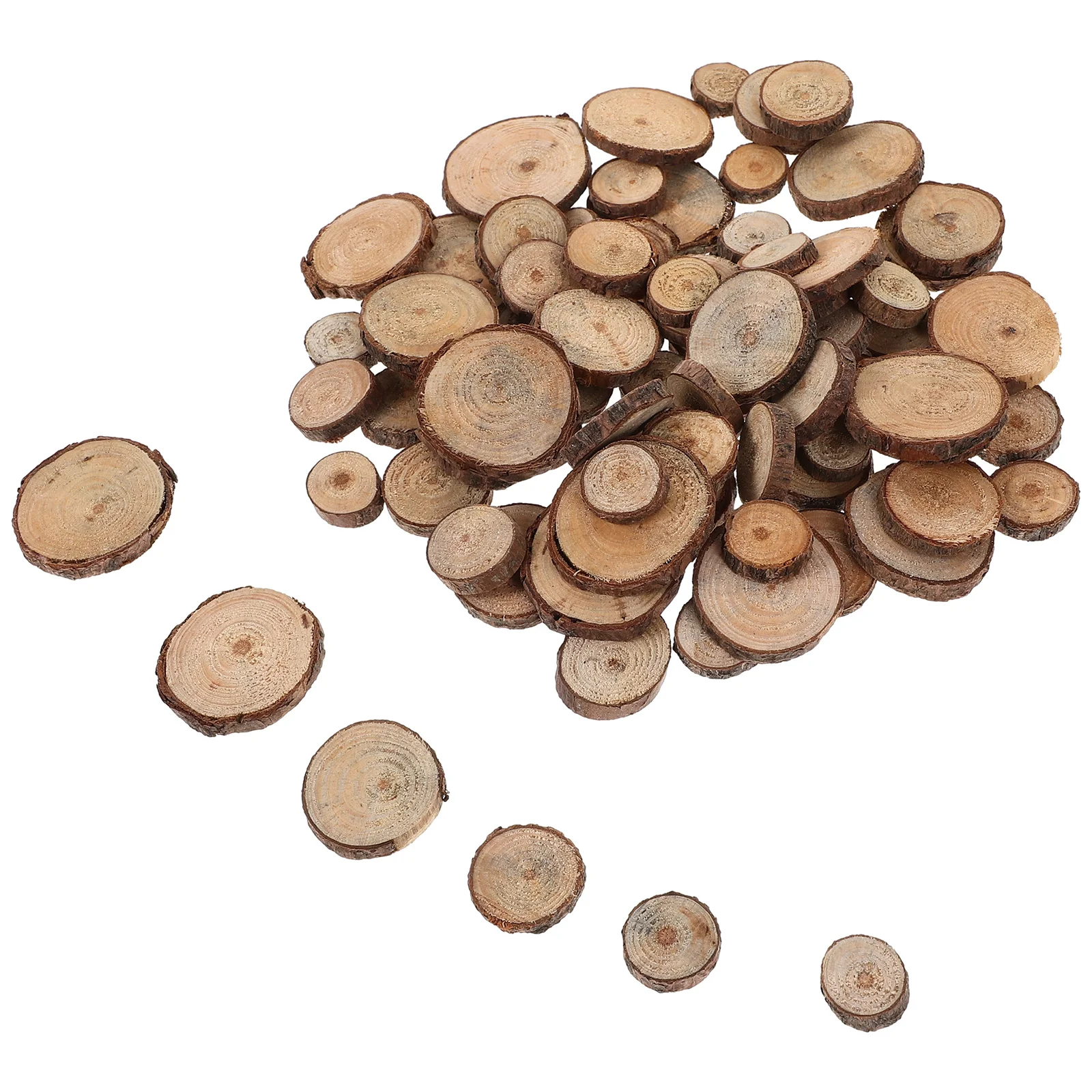 100Pcs Mini Log Slices Wood Photography Prop Creative DIY Craft Supplies for Gift Tags Wine Baskets Festival Decorations Round
100Pcs Mini Log Slices Wood Photography Prop Creative DIY Craft Supplies for Gift Tags Wine Baskets Festival Decorations Round