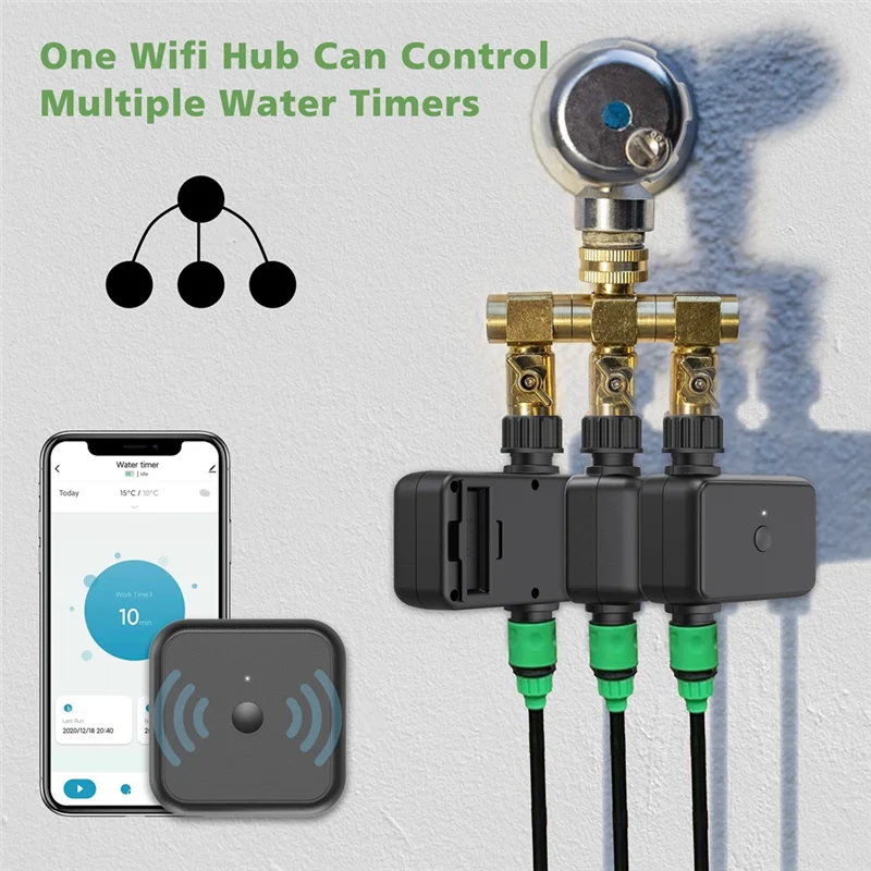 New Smart Water Valve Garden Automatic Watering System Smart Garden Watering Timer Wifi Automatic Drip Irrigation No Plug
New Smart Water Valve Garden Automatic Watering System Smart Garden Watering Timer Wifi Automatic Drip Irrigation No Plug