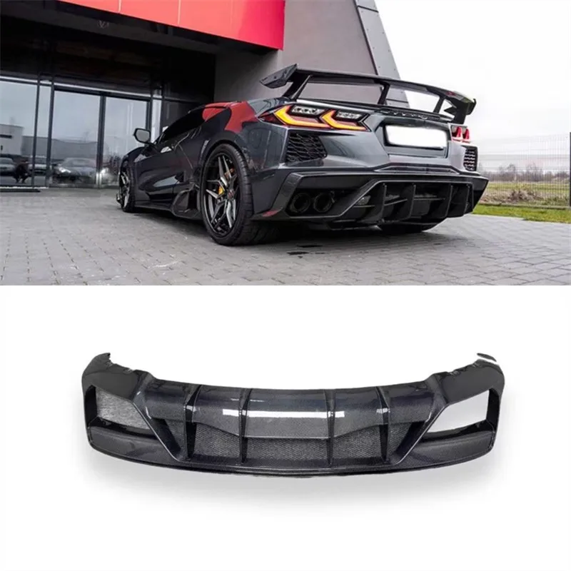 For Chevrolet Corvette C8 2020-2024 Real Dry Carbon Fiber Car Rear Bumper Lip Diffuser Spoiler Back Car Accessories Body Kit
For Chevrolet Corvette C8 2020-2024 Real Dry Carbon Fiber Car Rear Bumper Lip Diffuser Spoiler Back Car Accessories Body Kit