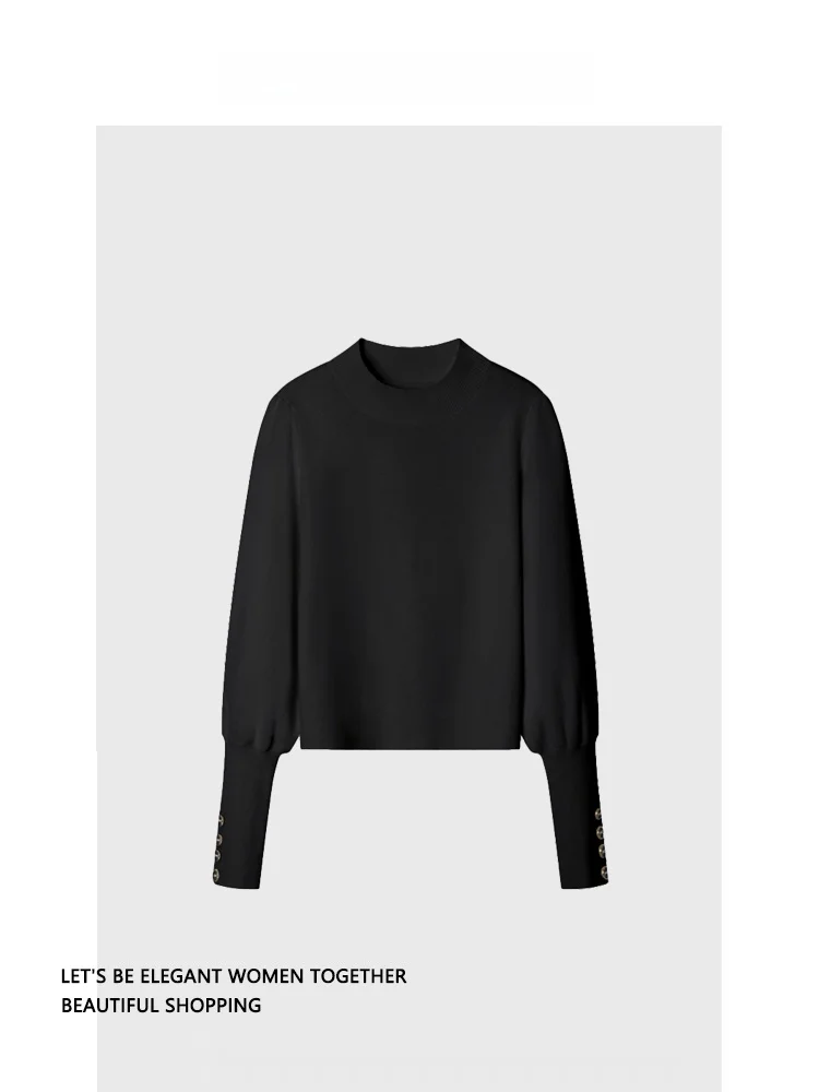 Облегающий круглый трикотаж Ne Top f с высоким воротником и вырезом Label Simple Sle Осень Зима Новое поступление Женская мода OL для поездок на работу...
Облегающий круглый трикотаж Ne Top f с высоким воротником и вырезом Label Simple Sle Осень Зима Новое поступление Женская мода OL для поездок на работу...