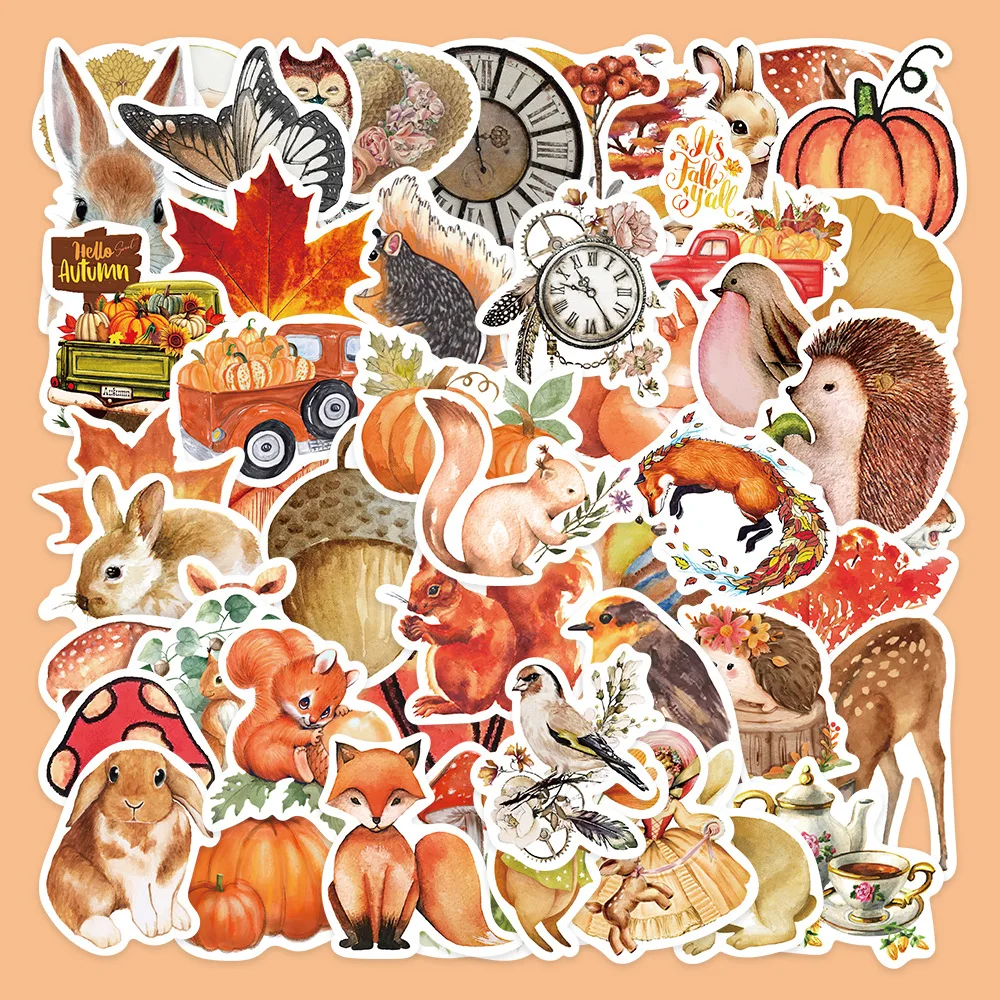 50Pcs Creative Cartoon Fresh Autumn Forest Series Graffiti Stickers Suitable For Helmet Desktop Wall Decoration DIY Stickers
50Pcs Creative Cartoon Fresh Autumn Forest Series Graffiti Stickers Suitable For Helmet Desktop Wall Decoration DIY Stickers