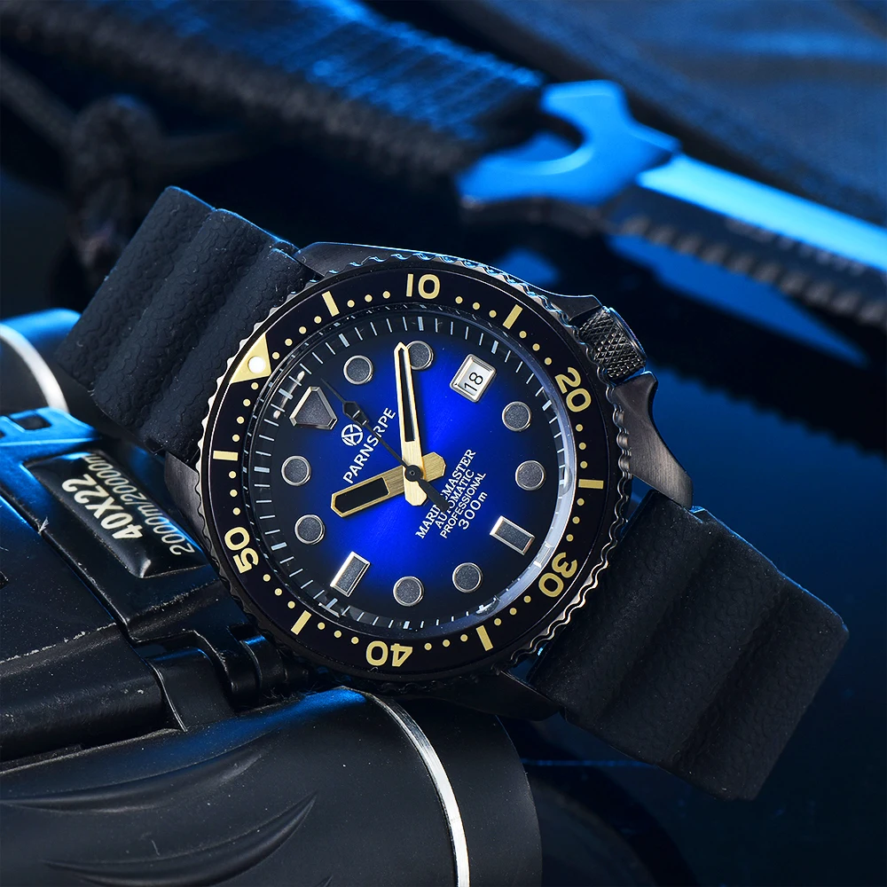 Mechanical watch waterproof luminous 100m diving watch automatic mechanical core sapphire glass mirror watch NH35A
Mechanical watch waterproof luminous 100m diving watch automatic mechanical core sapphire glass mirror watch NH35A