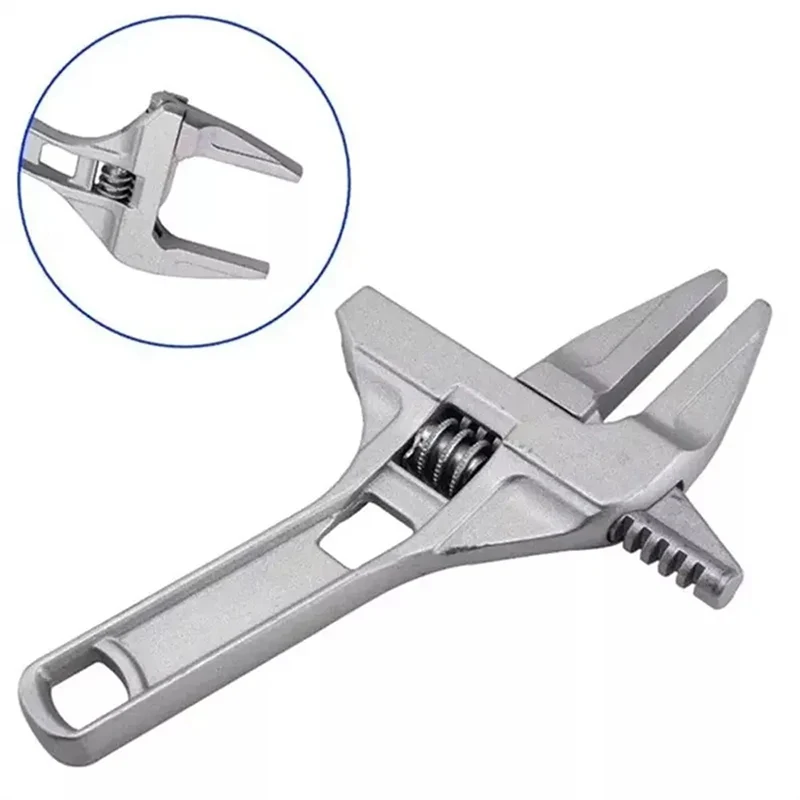 Adjustable Wrench 6-68mm Large Opening Aluminum Alloy Short Handle Wrench Tool for Bathroom Water Pipe Faucet
Adjustable Wrench 6-68mm Large Opening Aluminum Alloy Short Handle Wrench Tool for Bathroom Water Pipe Faucet