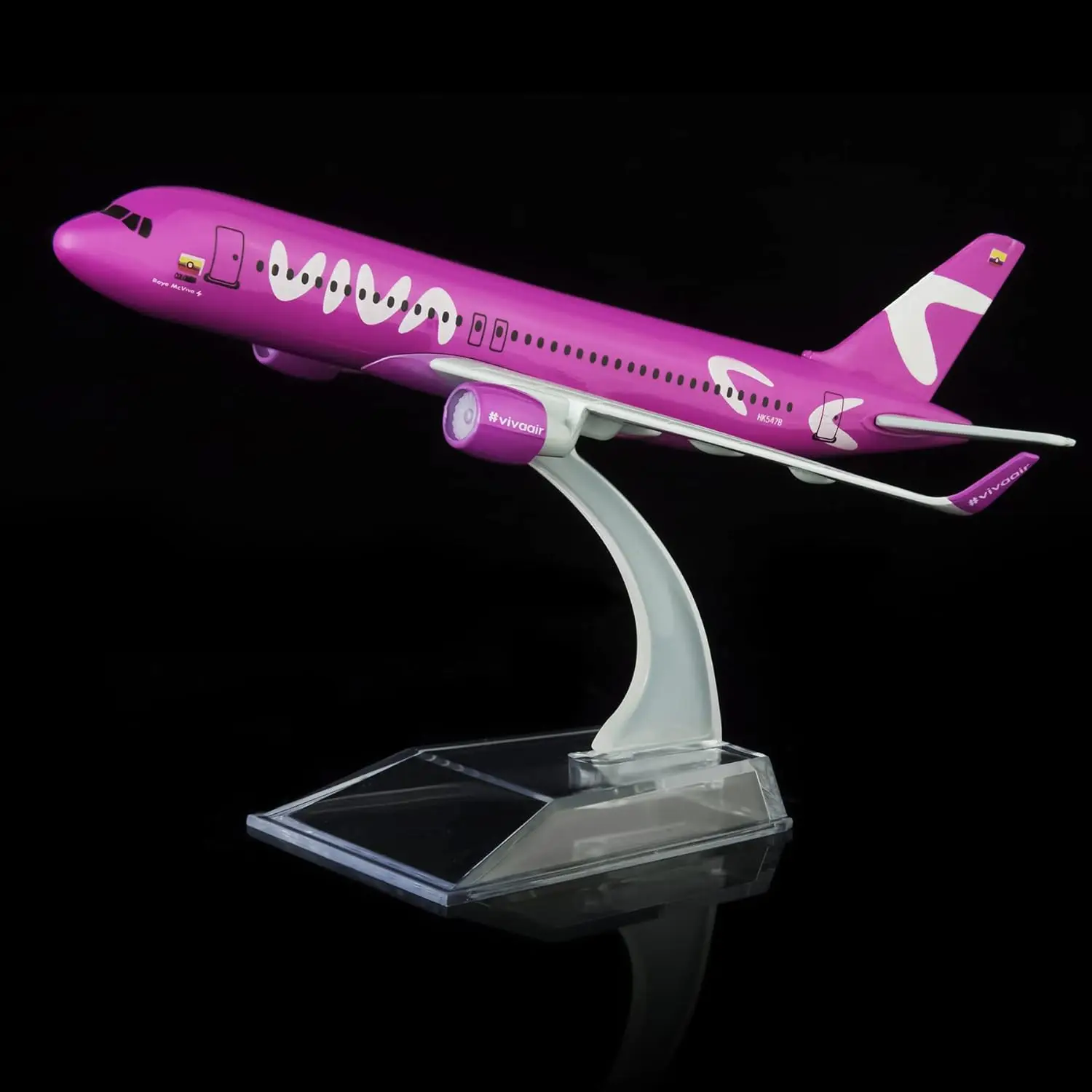 1/400 Scale 16cm Columbia Viva Air A320 Pink Metal Diecast Airplane Model Toy Kit with Stand for Collections Display or Gift
1/400 Scale 16cm Columbia Viva Air A320 Pink Metal Diecast Airplane Model Toy Kit with Stand for Collections Display or Gift
