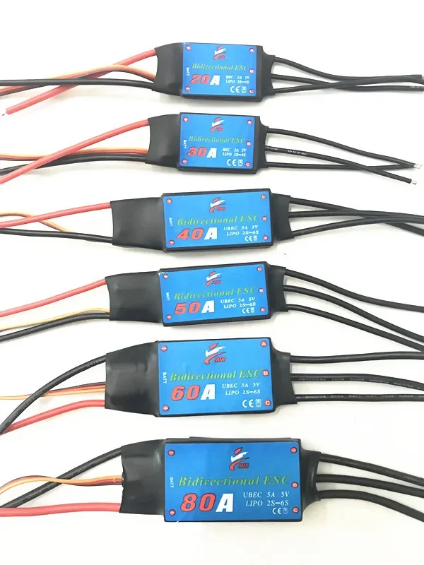 12A/20A/30A/40A/50A/60A/80A Bidirectional Brushless ESC For RC Car Boat Part
12A/20A/30A/40A/50A/60A/80A Bidirectional Brushless ESC For RC Car Boat Part
