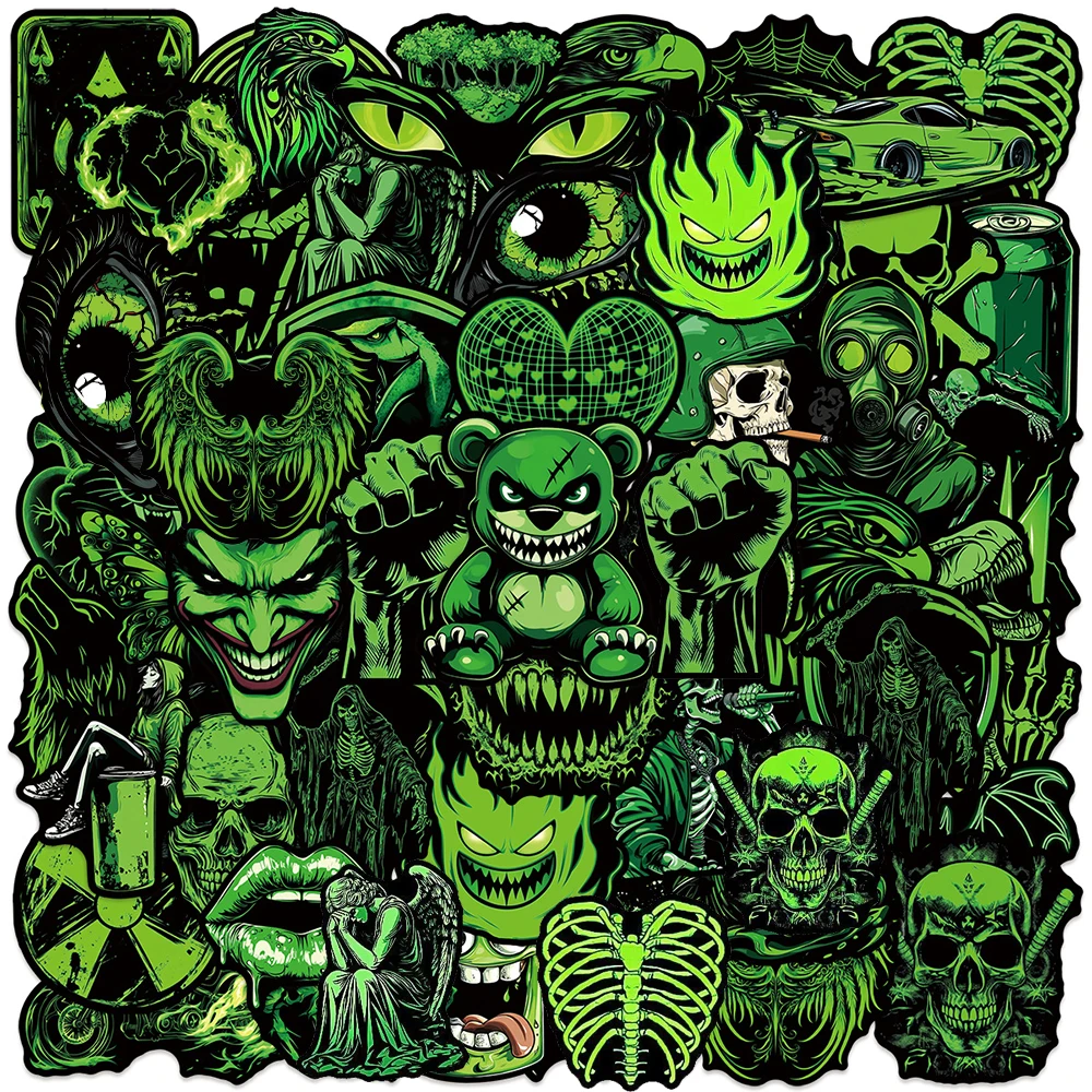 10/30/50pcs Cool Personalized Green Graffiti Stickers Gothic Skull Animal Cartoon Sticker Motorcycle Laptop Phone Decals Packing
10/30/50pcs Cool Personalized Green Graffiti Stickers Gothic Skull Animal Cartoon Sticker Motorcycle Laptop Phone Decals Packing