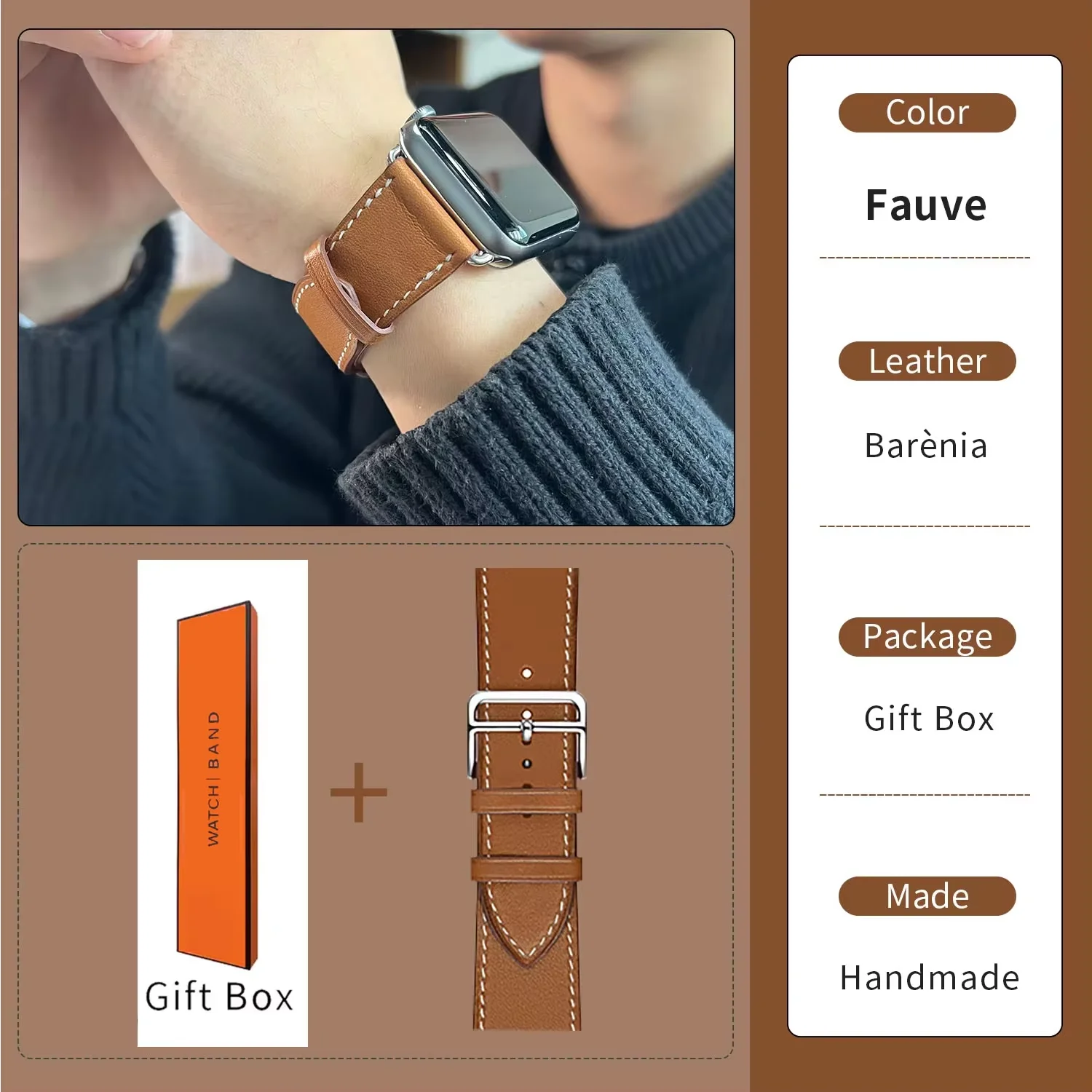 Кожаный ремешок для Apple Watch Series 11 10 9 8 7 6 Se 3 46 мм 42 мм 41 45 мм 40 мм Высококачественный ремешок для Ultra 3 2 1 49 мм Correa
Кожаный ремешок для Apple Watch Series 11 10 9 8 7 6 Se 3 46 мм 42 мм 41 45 мм 40 мм Высококачественный ремешок для Ultra 3 2 1 49 мм Correa