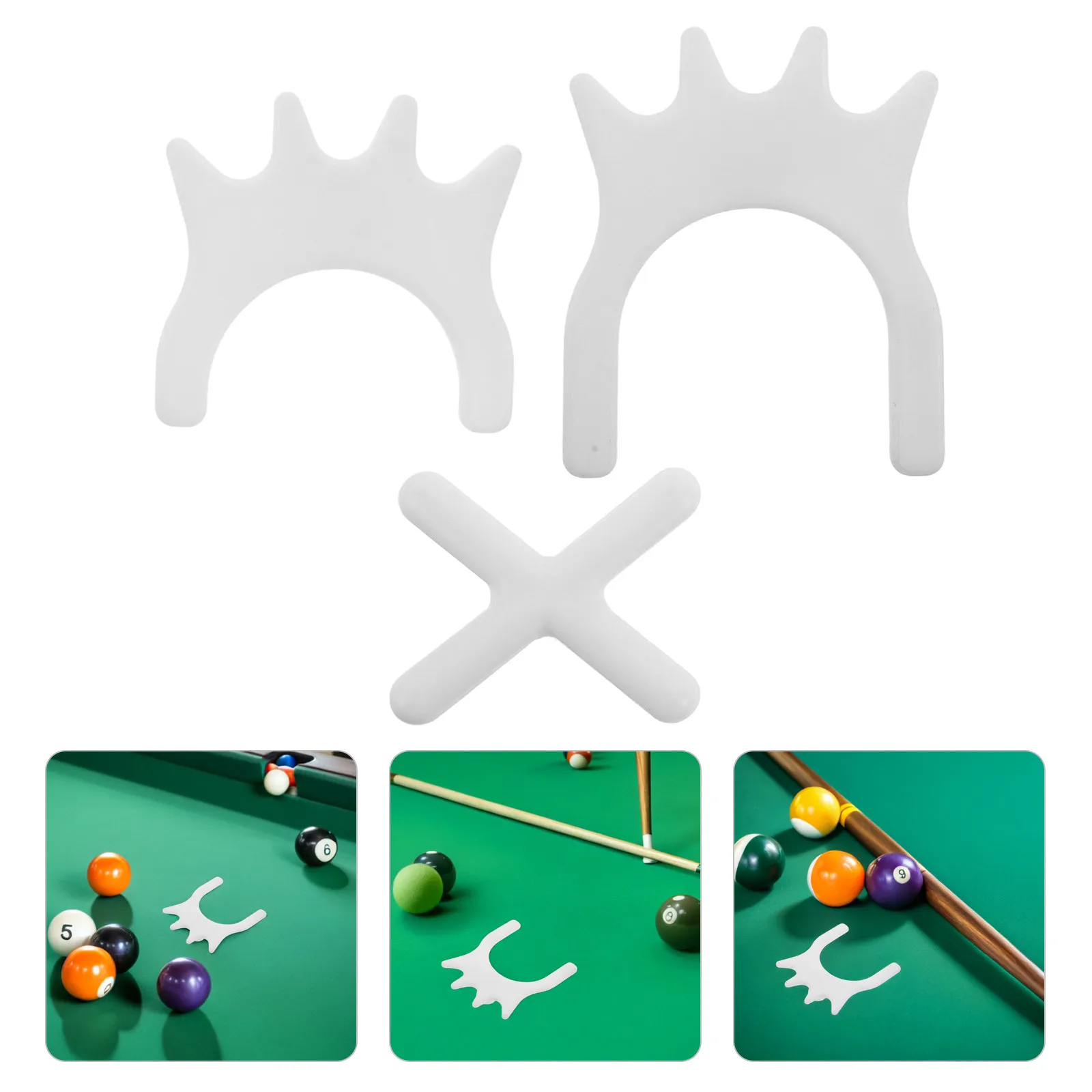 3Pcs Billiard Bridge Heads Plastic Slip-on Pool Cue Bridge Head for Snooker Pool Table Game Room Cue Stick Rest Rack Accessories
3Pcs Billiard Bridge Heads Plastic Slip-on Pool Cue Bridge Head for Snooker Pool Table Game Room Cue Stick Rest Rack Accessories