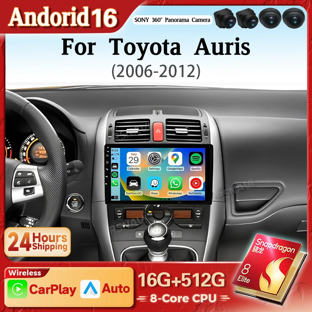 Android 16 Carplay Auto 2K Screen Car Radio Multimedia Player GPS For Toyota Auris 1 E150 2006 - 2012 2 din Autoradio Snapdragon
Android 16 Carplay Auto 2K Screen Car Radio Multimedia Player GPS For Toyota Auris 1 E150 2006 - 2012 2 din Autoradio Snapdragon