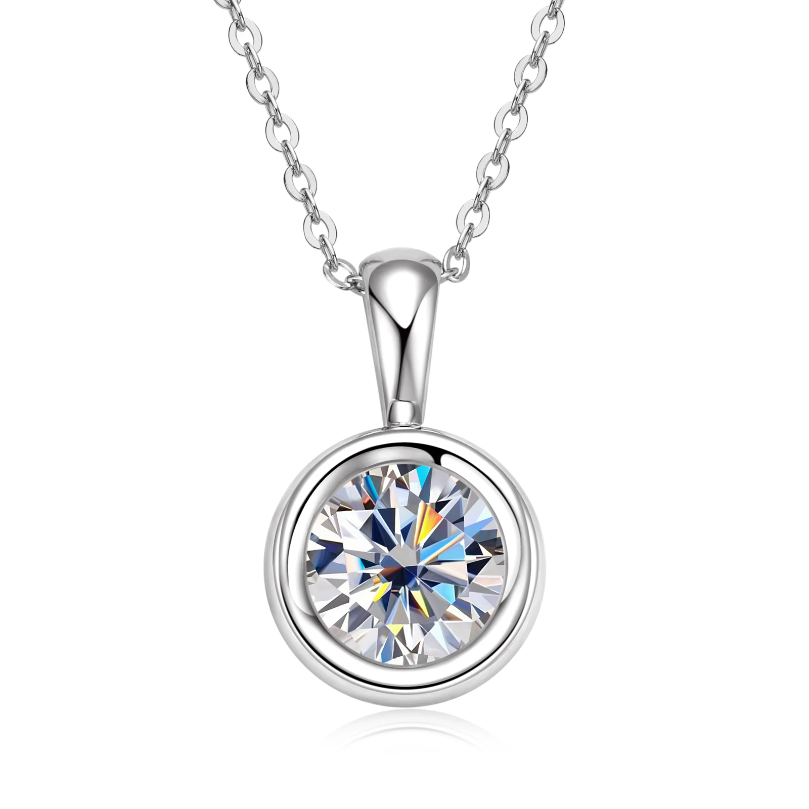 PMO-068 S925 Silver Plated 18K White Gold Inlaid Moissanite Pendant 2.0CT
PMO-068 S925 Silver Plated 18K White Gold Inlaid Moissanite Pendant 2.0CT