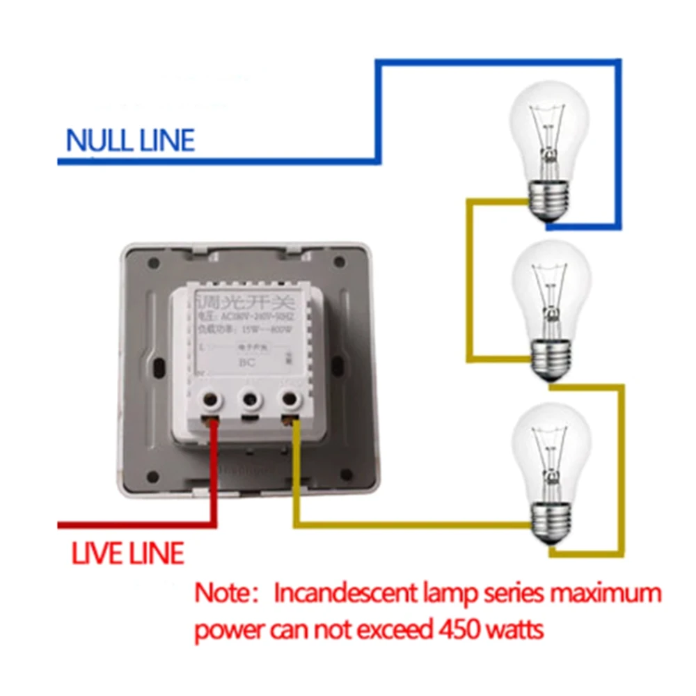 450W LED Dimming Switch Panel 86 Type Endless Knob Dimmable 220v High Power 450W Stepless Switch Dimmer Incandescent Lamp
450W LED Dimming Switch Panel 86 Type Endless Knob Dimmable 220v High Power 450W Stepless Switch Dimmer Incandescent Lamp