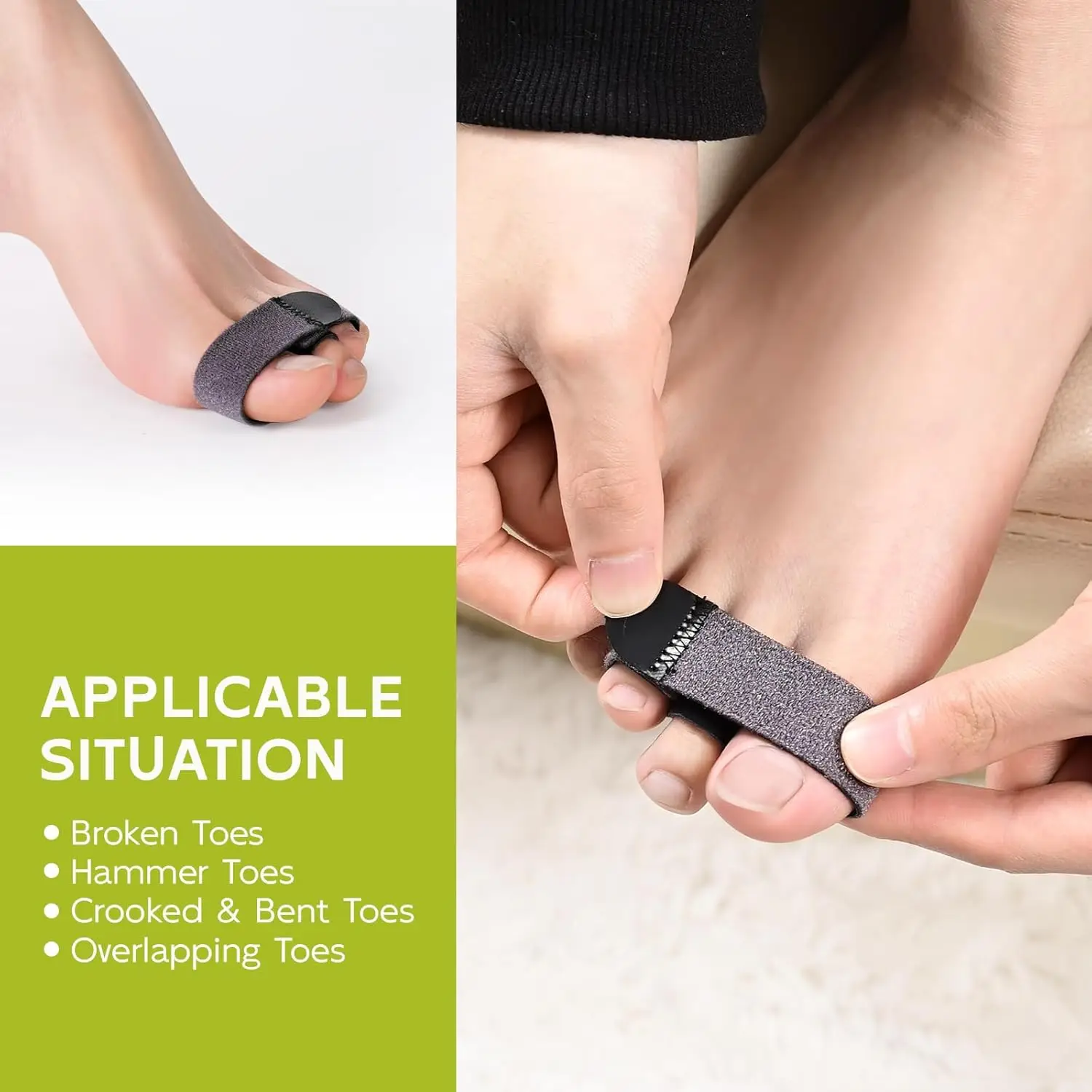 1/2/5/10Pcs Hammer Toe Straightener Broken Toe Wrap Hammertoe Corrector Toe Splint for Crooked Curled Overlapping Toes Foot Care
1/2/5/10Pcs Hammer Toe Straightener Broken Toe Wrap Hammertoe Corrector Toe Splint for Crooked Curled Overlapping Toes Foot Care