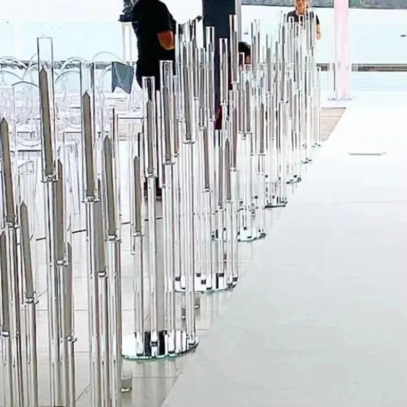 100Cm Wedding Ceremony Set Crystal 10 Arm Candlestick Glass Cylinder Candlestick
100Cm Wedding Ceremony Set Crystal 10 Arm Candlestick Glass Cylinder Candlestick