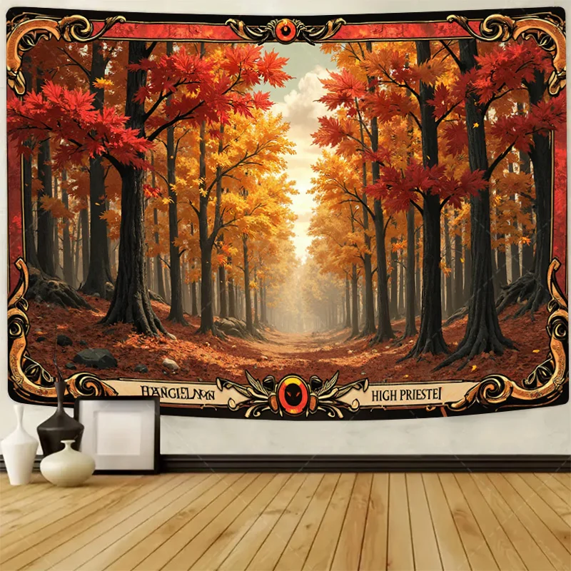 1pc Wall Tapestry Autumn Forest Tapestry - Vintage Style Wall Hanging for Home Decor
1pc Wall Tapestry Autumn Forest Tapestry - Vintage Style Wall Hanging for Home Decor