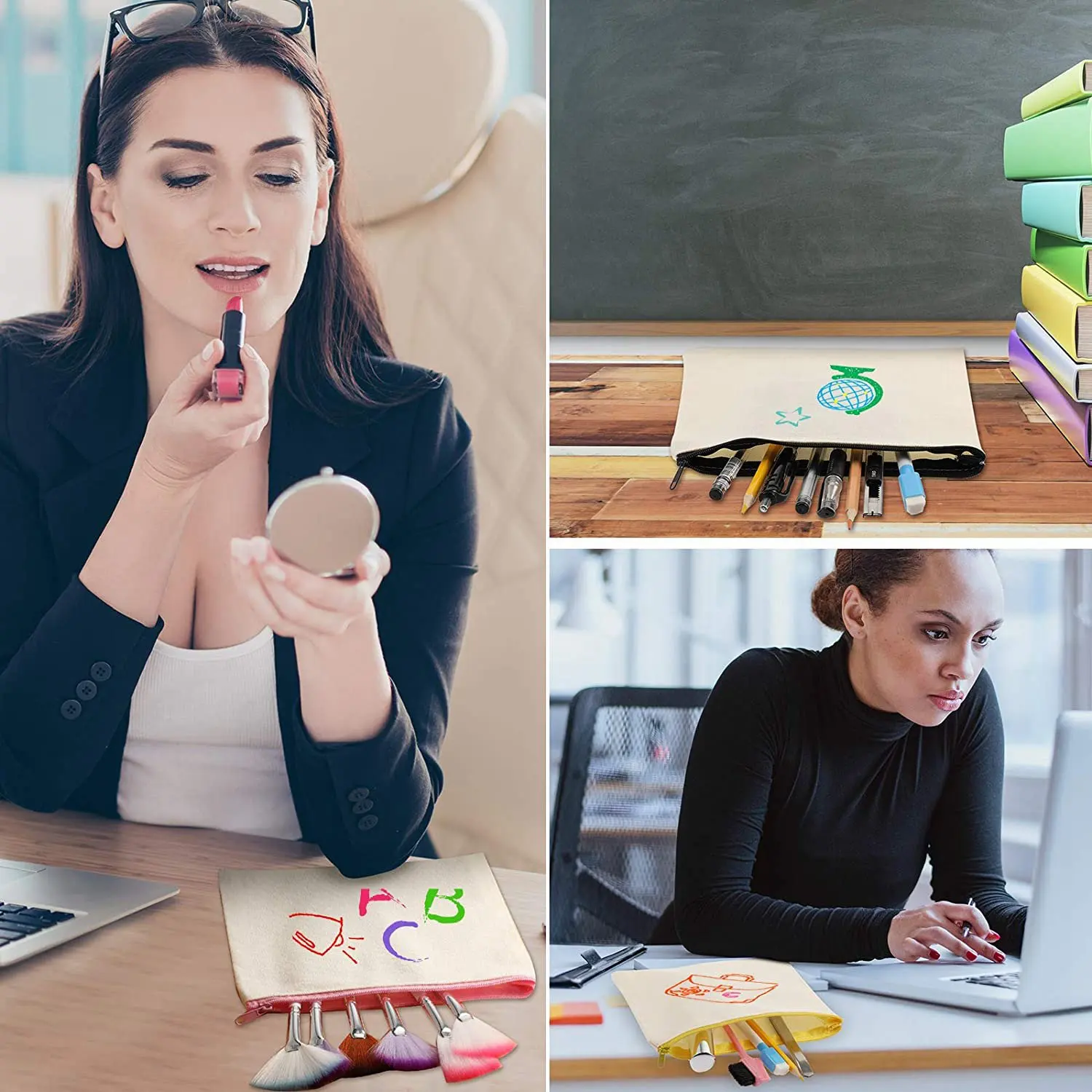 AA26P, 15 упаковок, пустой хлопковый холст, сумки на молнии для рукоделия, пенал для макияжа, косметические туалетные принадлежности, стационарные принадлежности для хранения
AA26P, 15 упаковок, пустой хлопковый холст, сумки на молнии для рукоделия, пенал для макияжа, косметические туалетные принадлежности, стационарные принадлежности для хранения