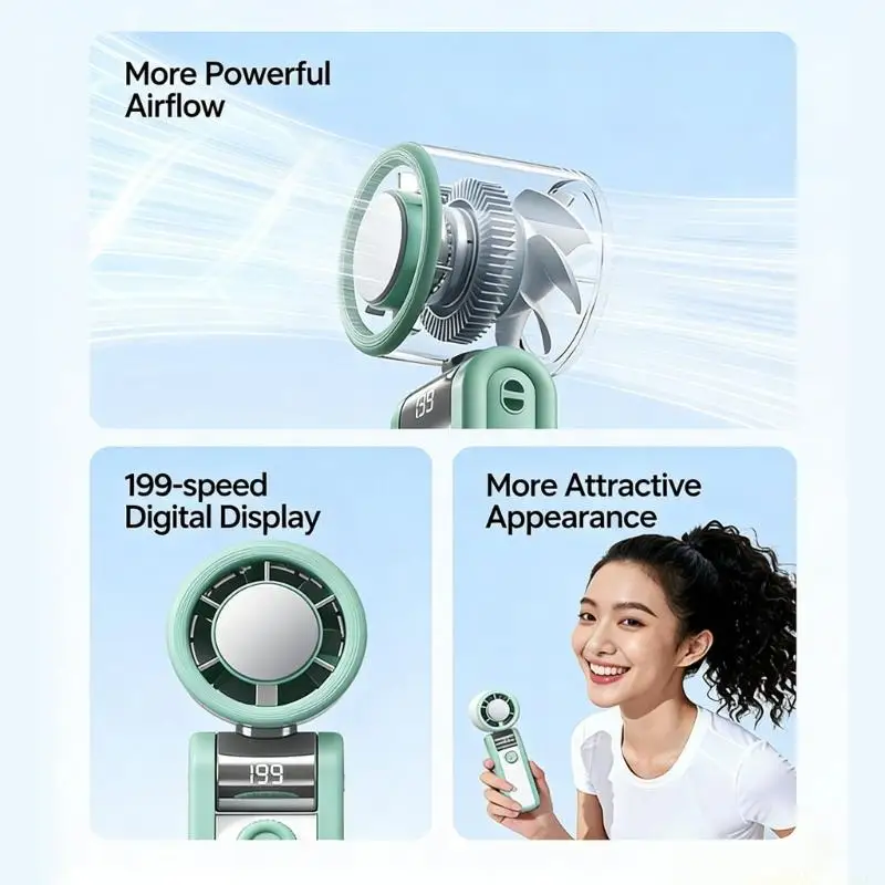 D0AB Rechargeable Handheld Chiller With Cooling System 199 Different Adjustments 3000mAh Battery Efficient Foldable Frame
D0AB Rechargeable Handheld Chiller With Cooling System 199 Different Adjustments 3000mAh Battery Efficient Foldable Frame