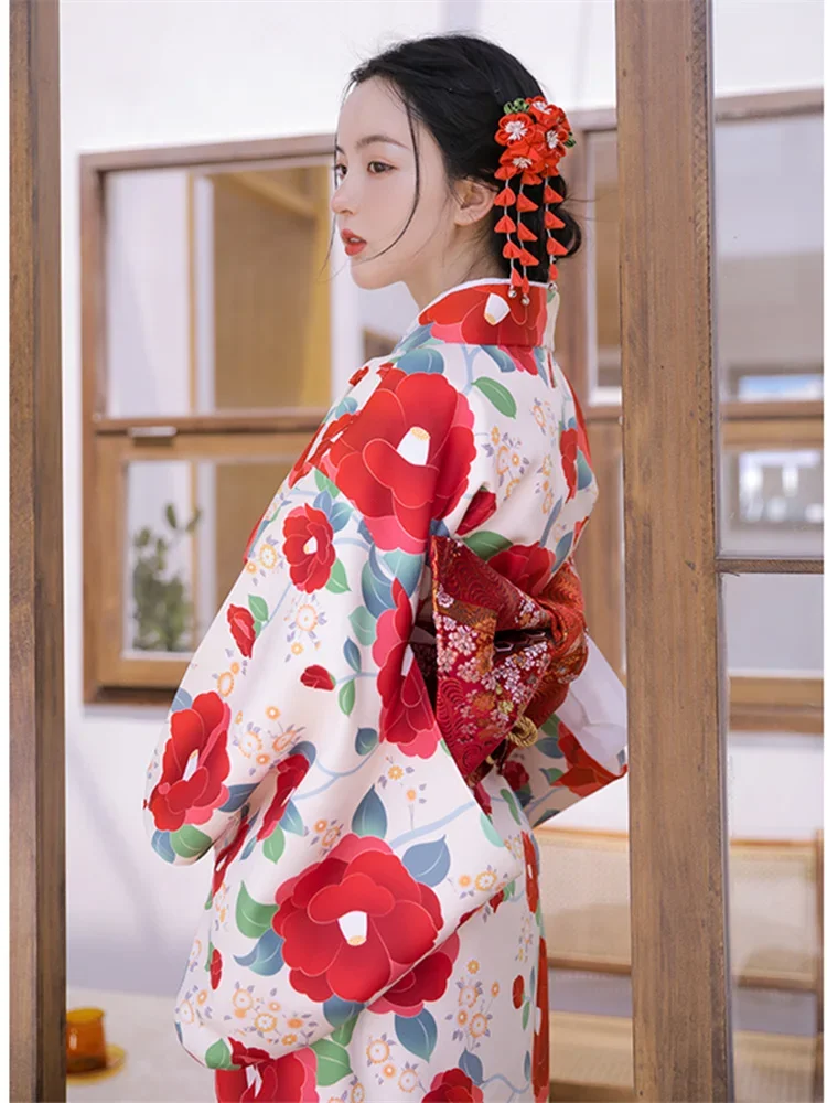 Women's Floral Print Yukata Kimono Long Dress Traditional Japanese Formal Bathrobe Cosplay Costume Retro Photography Dress
Women's Floral Print Yukata Kimono Long Dress Traditional Japanese Formal Bathrobe Cosplay Costume Retro Photography Dress