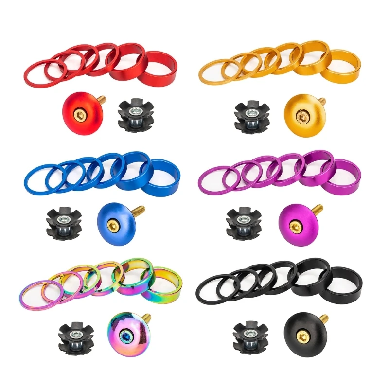 Bicycles Headset Spacer Aluminium Alloy Kits with Stem Top & Long Bolts Set TOP quality
Bicycles Headset Spacer Aluminium Alloy Kits with Stem Top & Long Bolts Set TOP quality