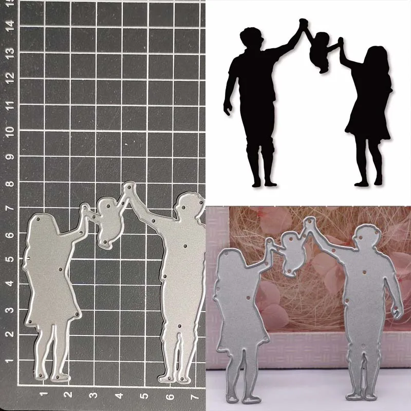 Parents and baby Metal Cutting Dies Stencils for DIY Scrapbooking/Photo Album Decorative Embossing DIY Paper Cards
Parents and baby Metal Cutting Dies Stencils for DIY Scrapbooking/Photo Album Decorative Embossing DIY Paper Cards