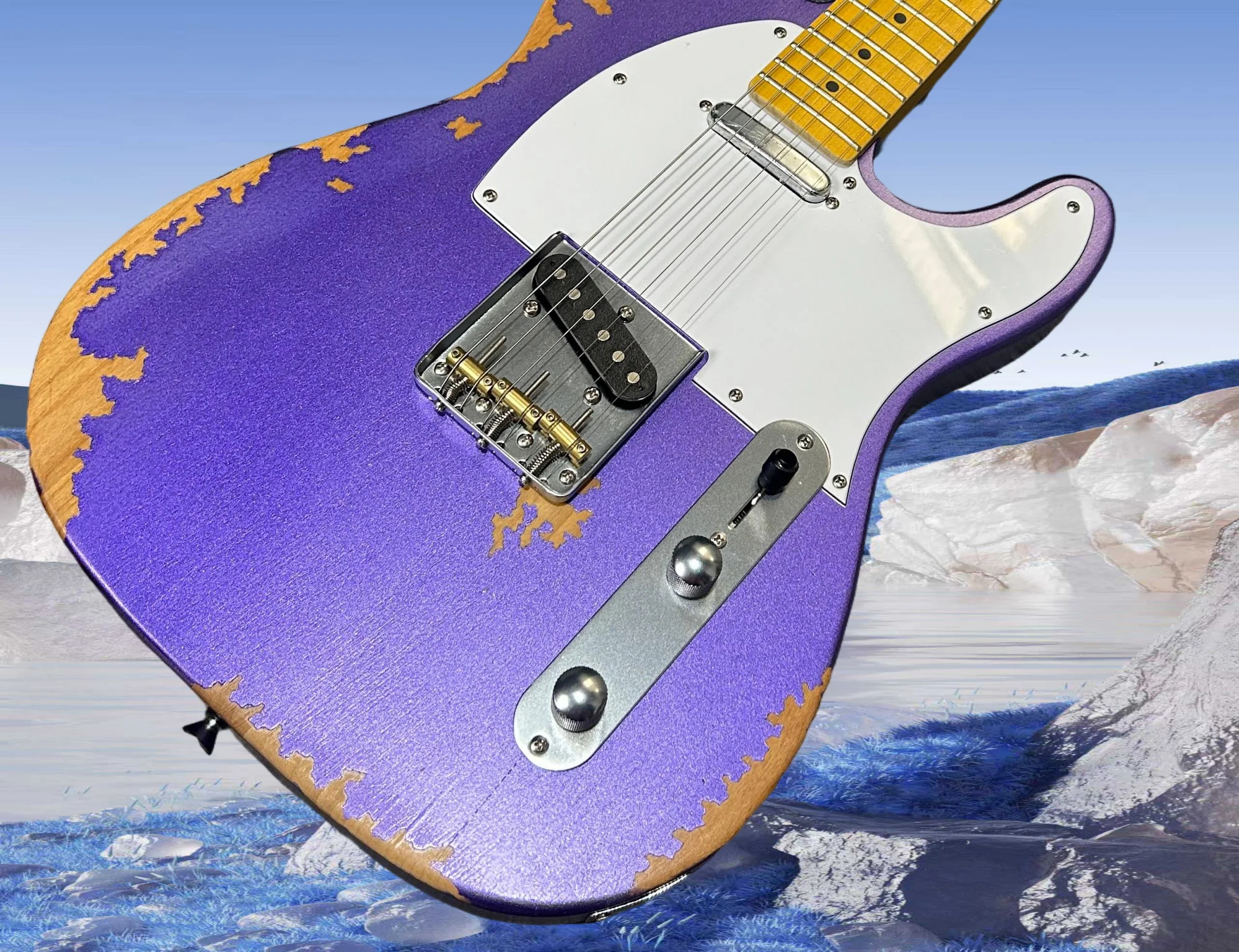 2026 Hot Sale Purple 22 Tone Alder Wood Body Maple Wood Fingerboard Simple Design Clear Timbre Guitar
2026 Hot Sale Purple 22 Tone Alder Wood Body Maple Wood Fingerboard Simple Design Clear Timbre Guitar